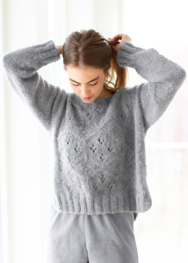 Johanna tröja ljus grå