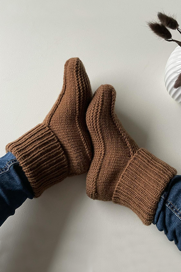 Jord tofflor vuxen earthy brown