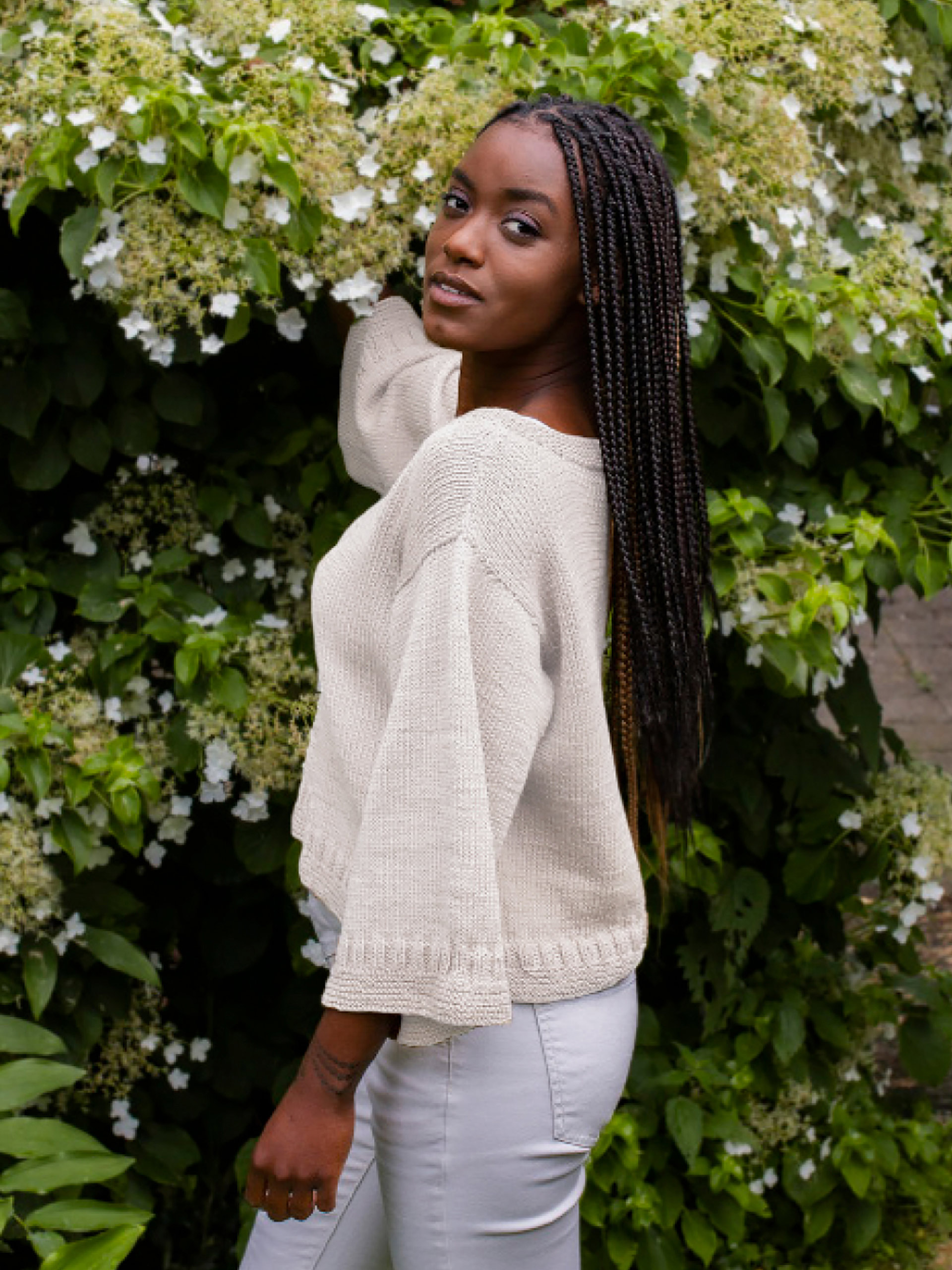 KAMELIA tröja natur