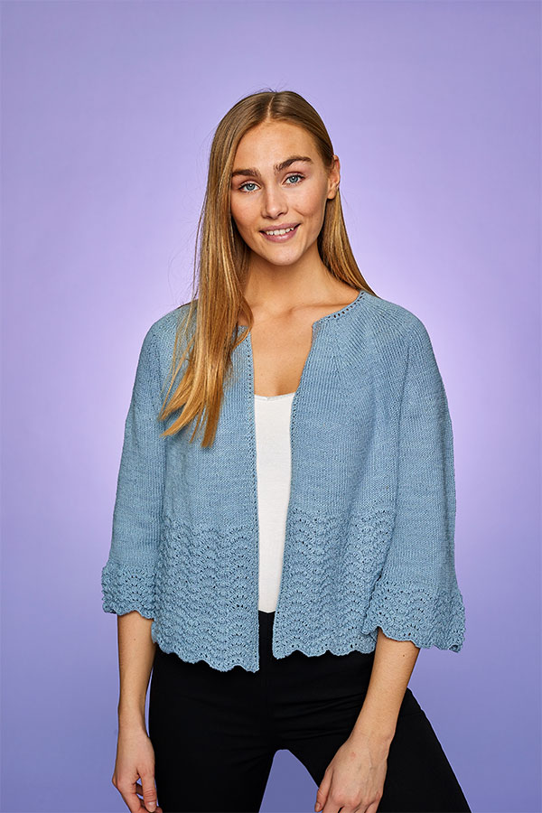 Kimono med trekvartsärm