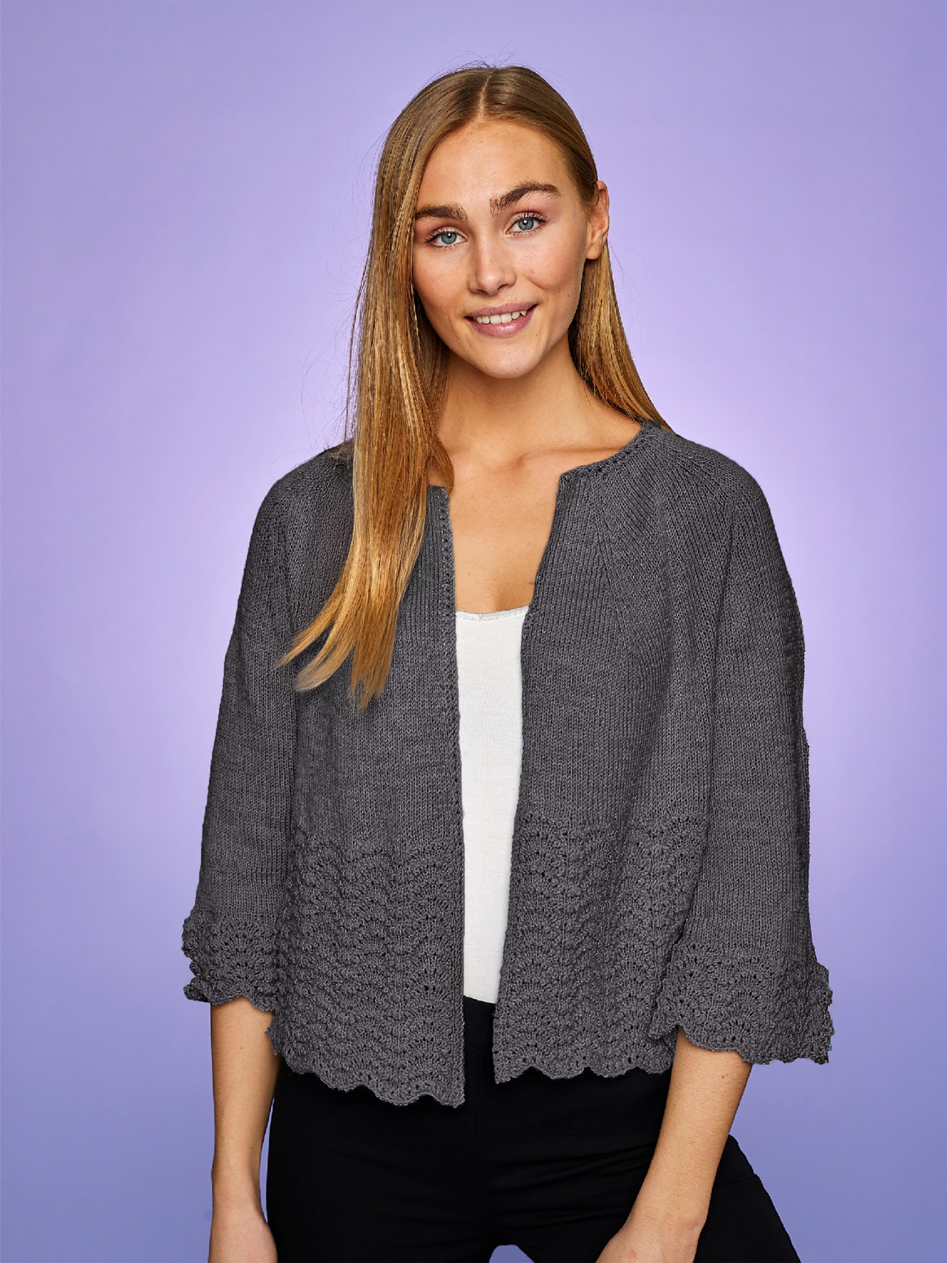 Kimono med trekvartsärm