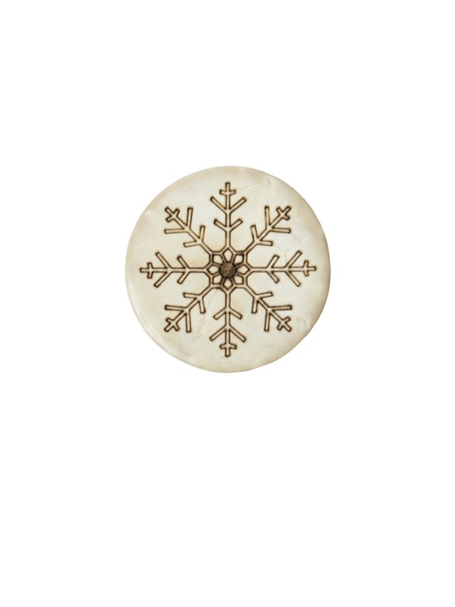 Knapp Snøflinga 18mm