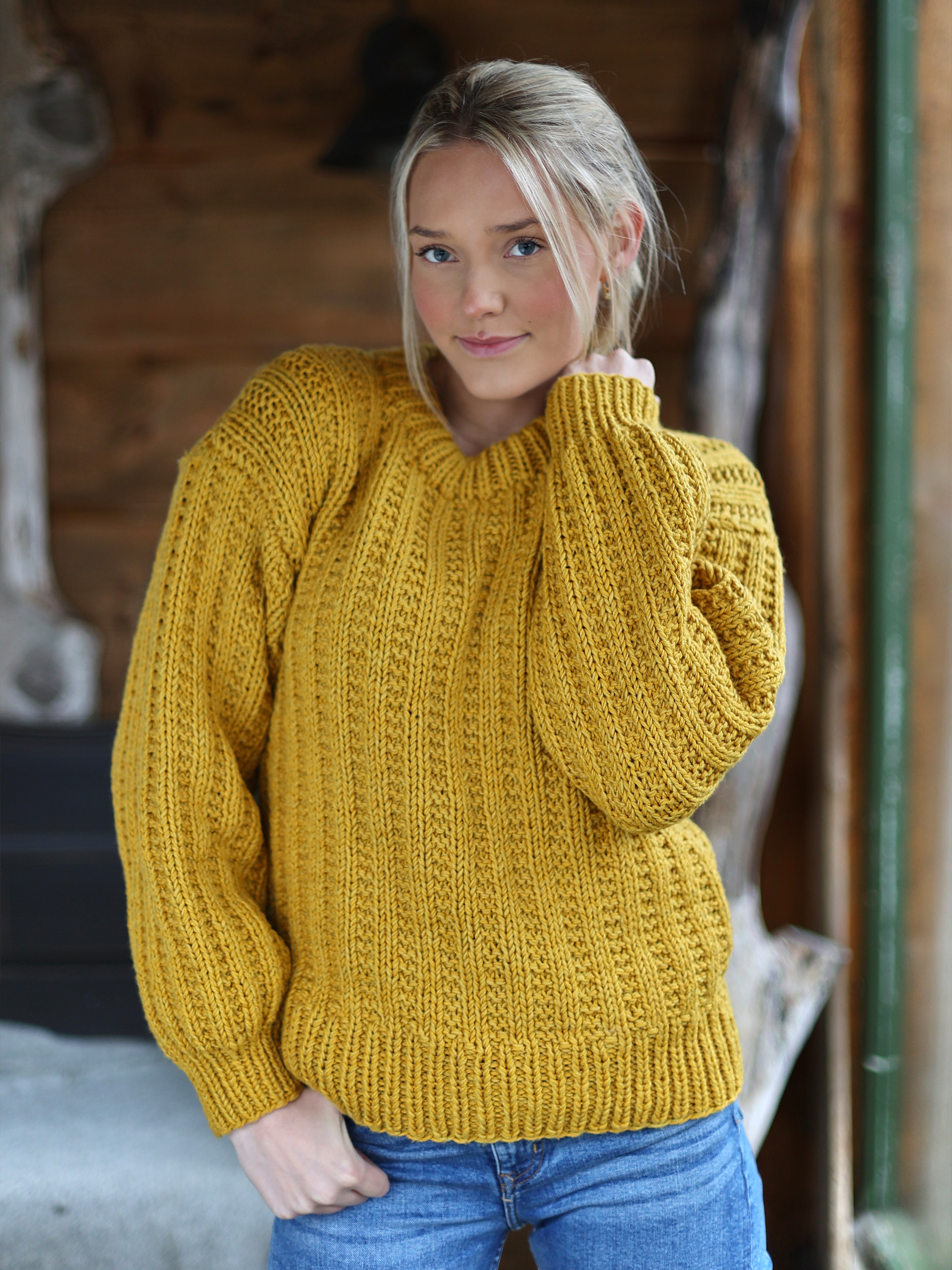 KRØYER tröja guldgul