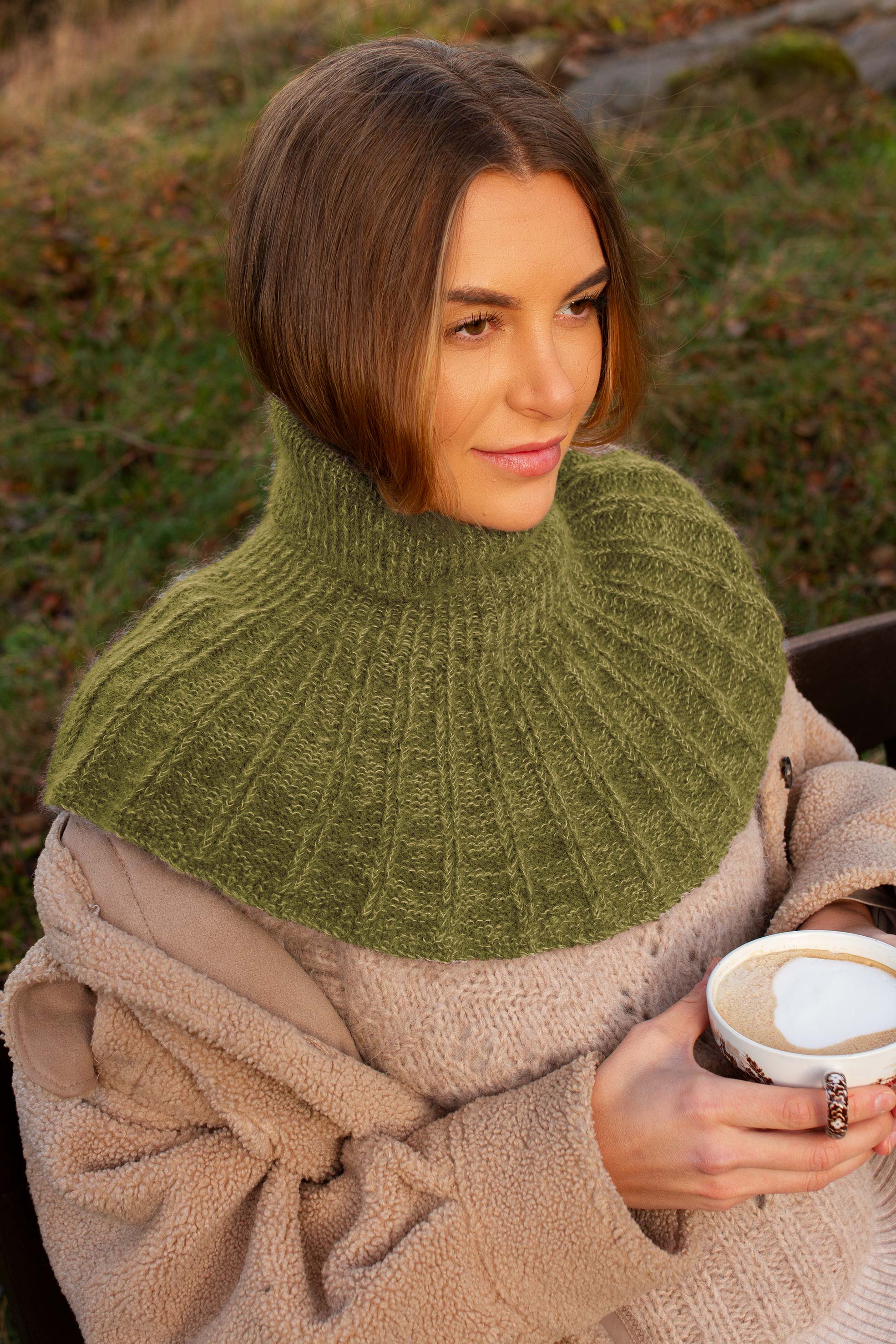 KVILE polokrage olivgrön