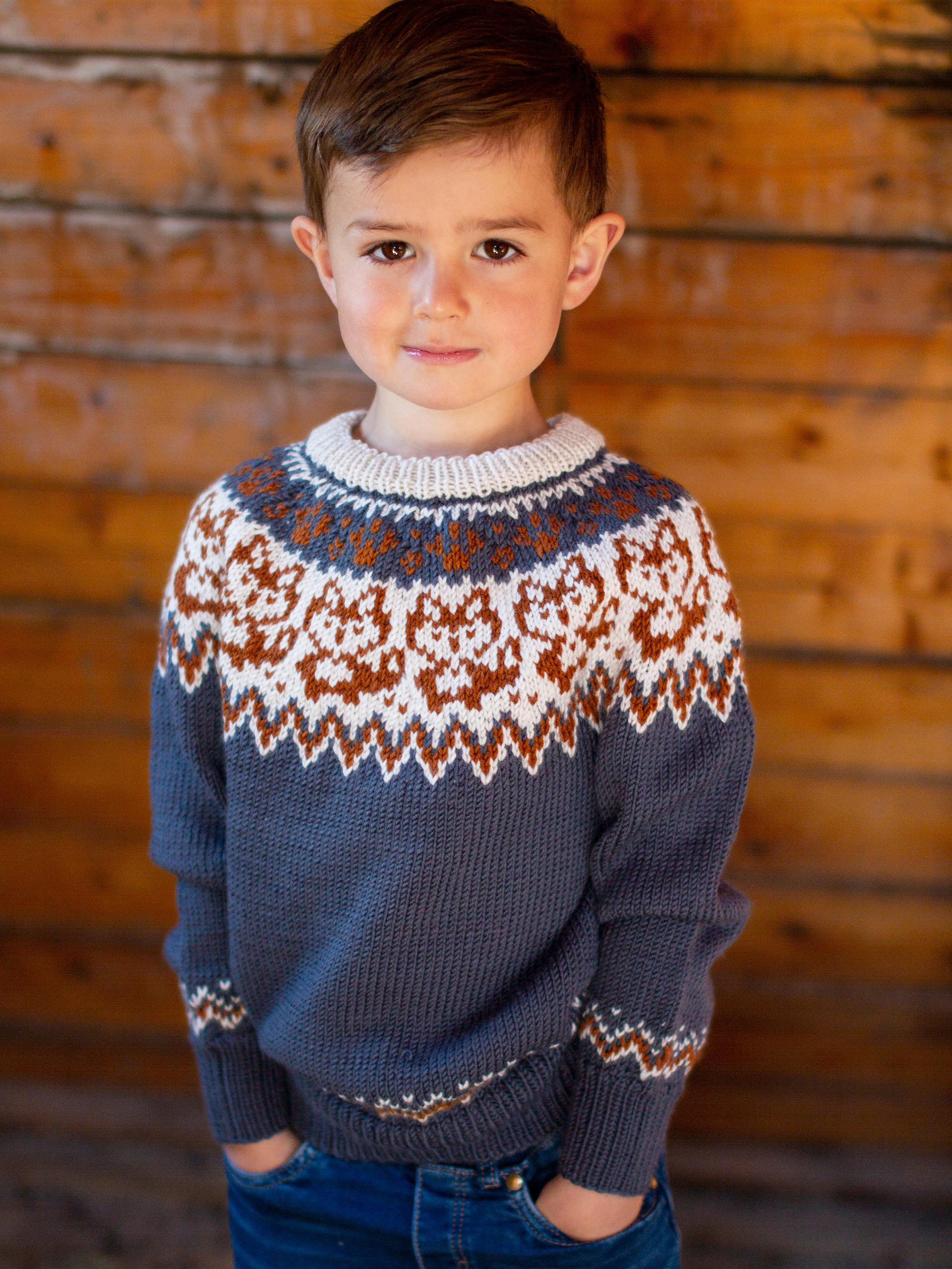 LURING tröja och mössa gråblå