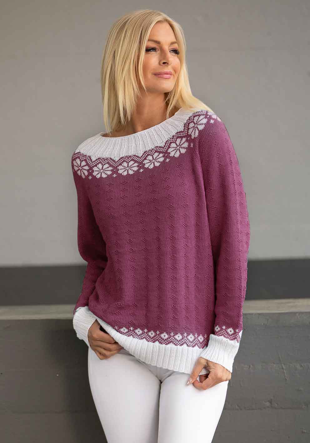 1917-4 Lydia sweater bordeaux