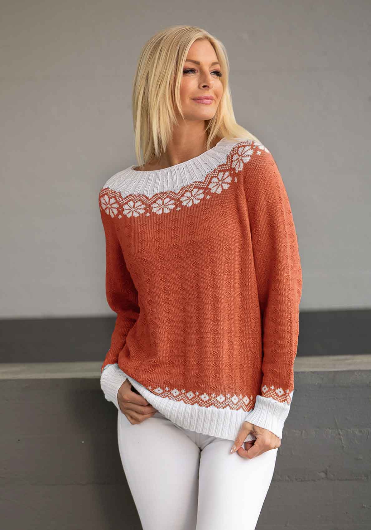 1917-4 Lydia sweater orange