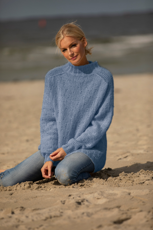 1923-2 Lätt tröja ljus denim