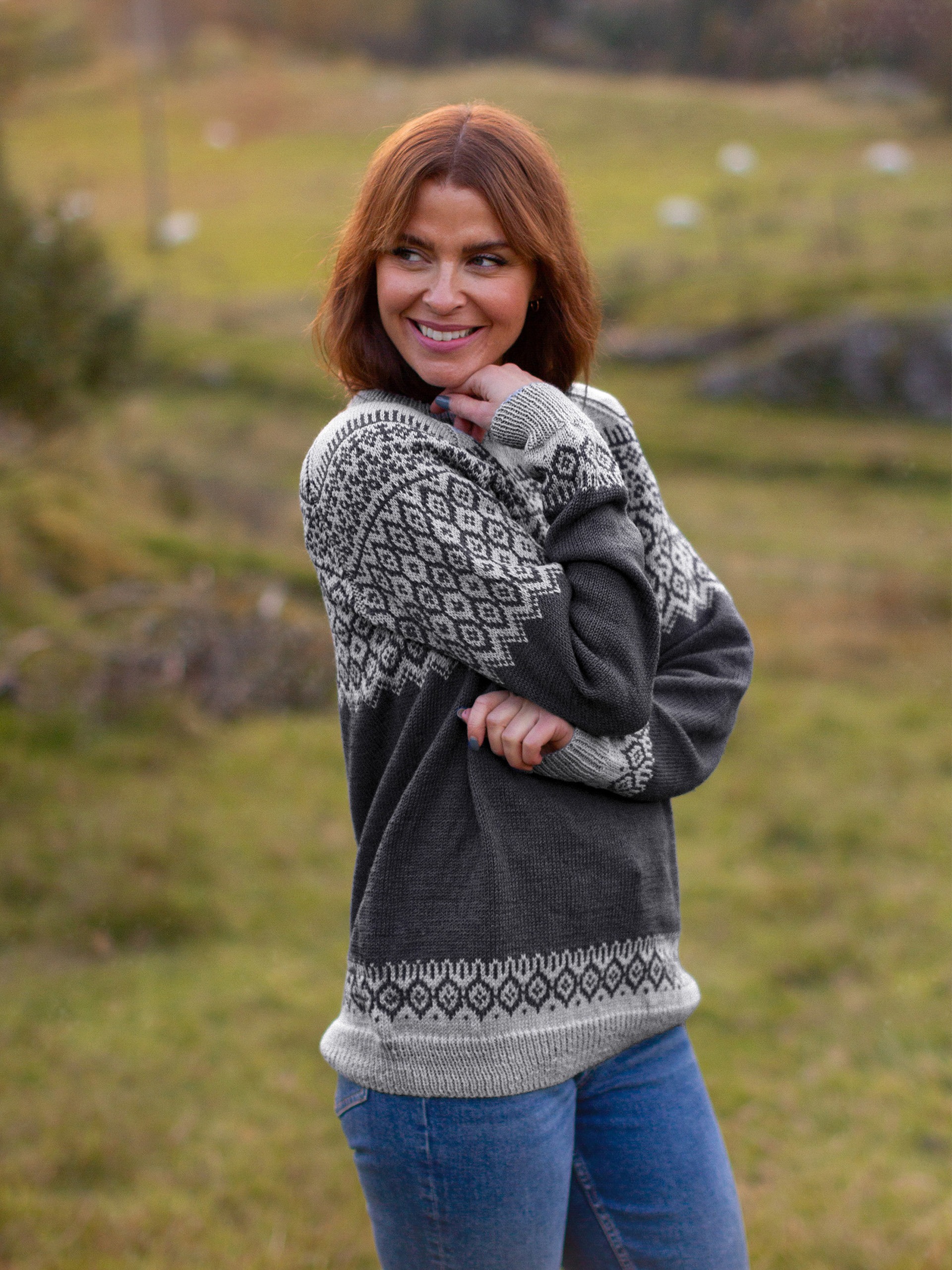 MATJA tröja dam koksgrå