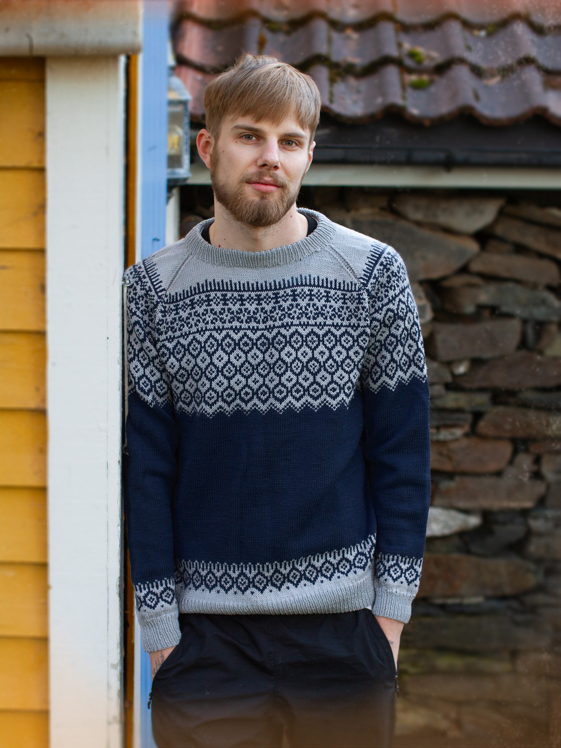 MATJA herrtröja marin