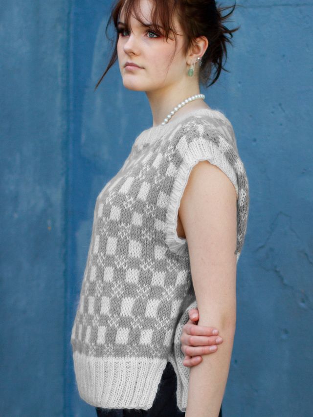 MOLLY väst ljus grå