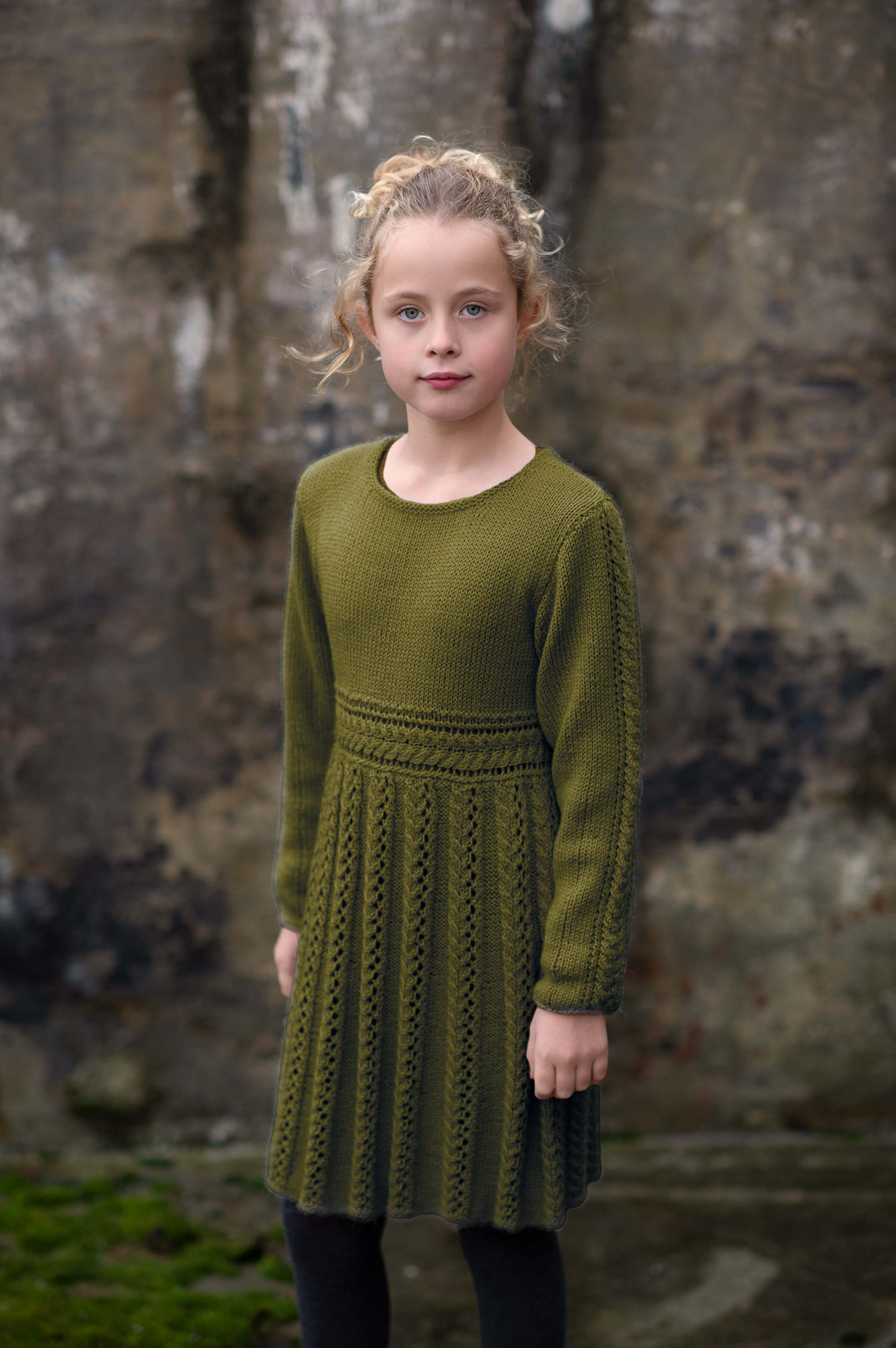 NELIA klänning olivgrön