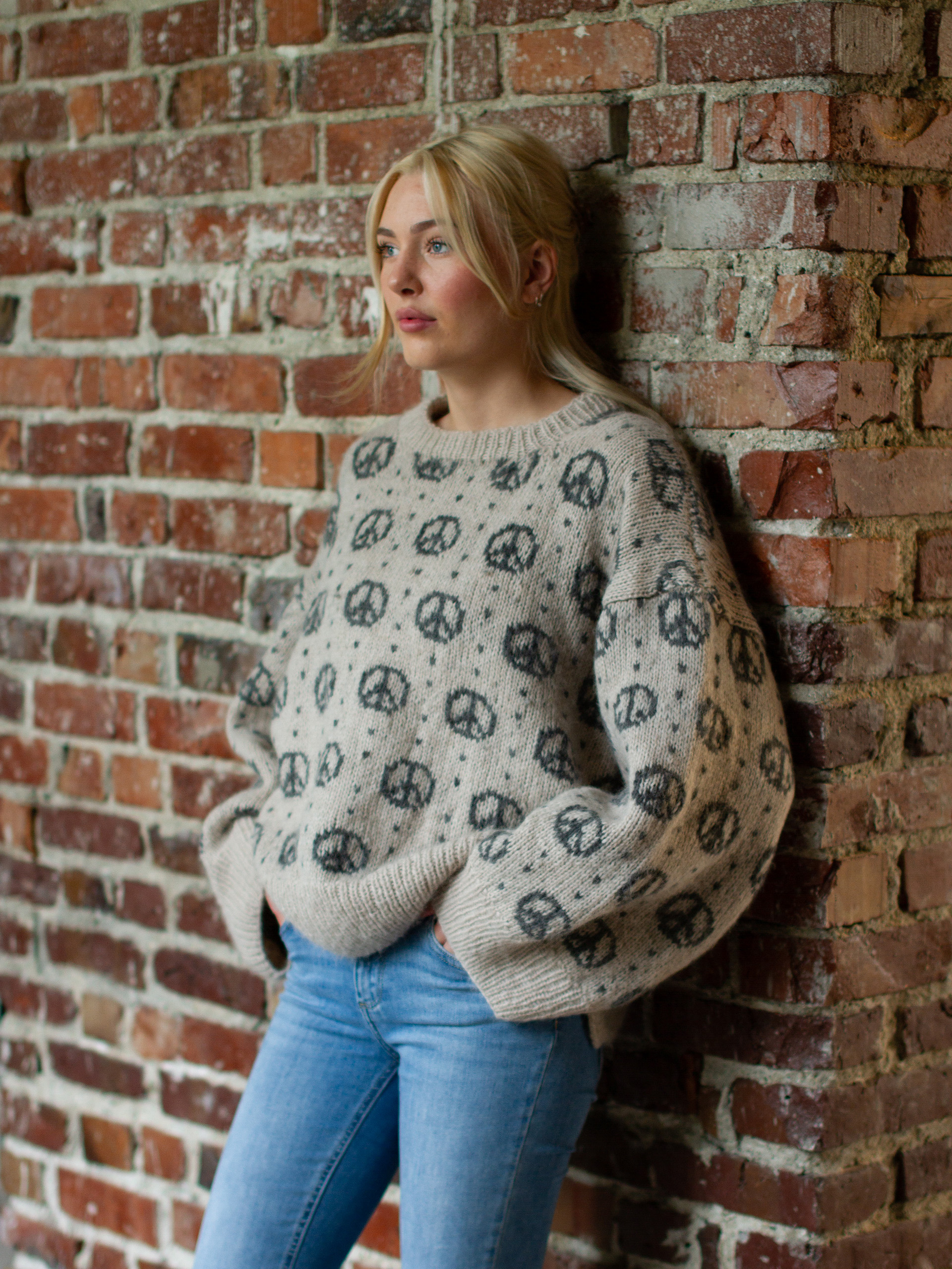 322K-05b PEACE tröja 