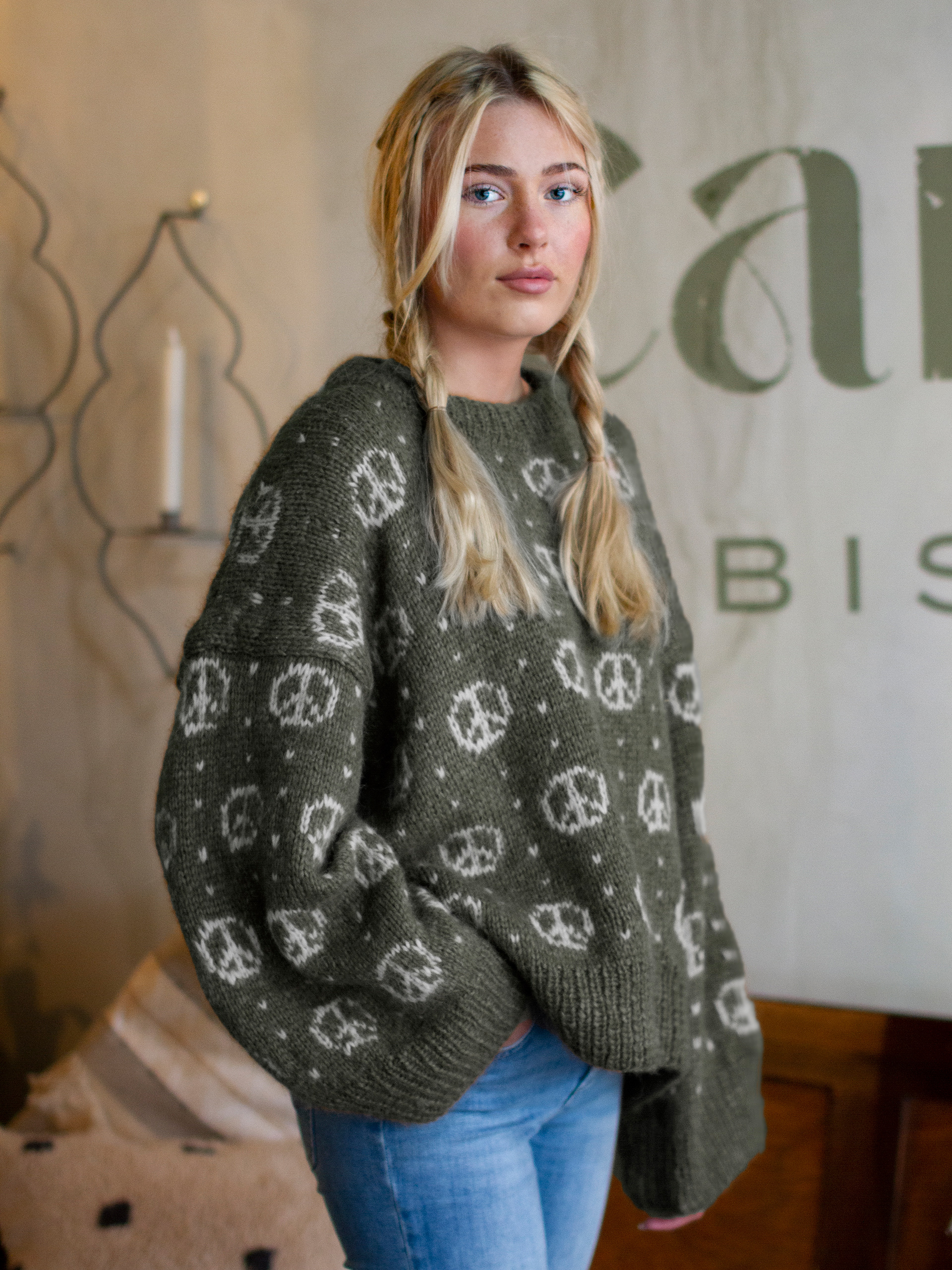 322K-05d PEACE tröja