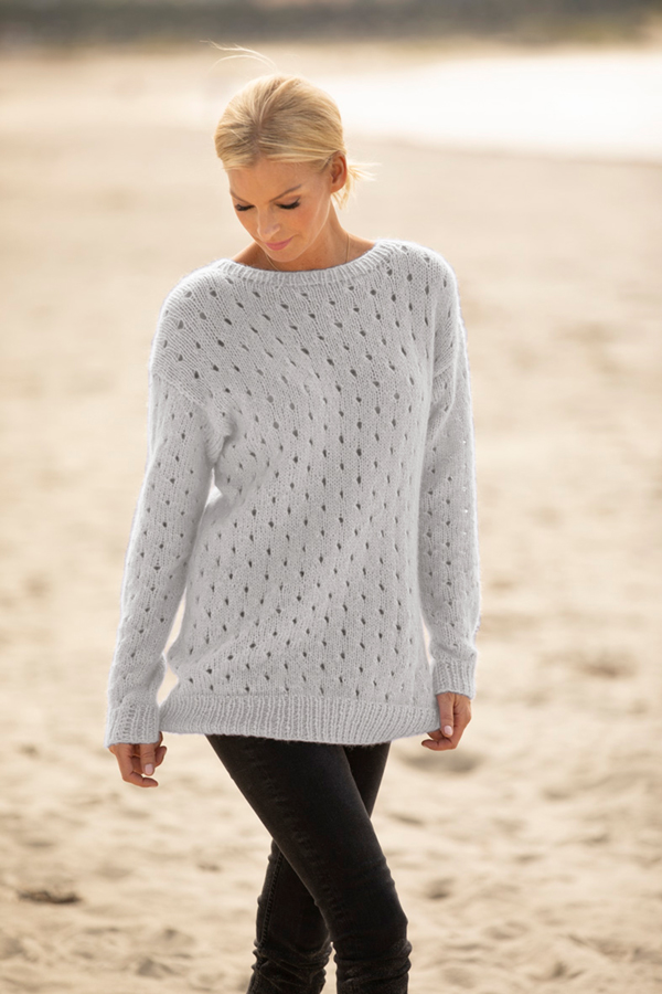 1922-5 Mot tröja eller jacka pärlgrå