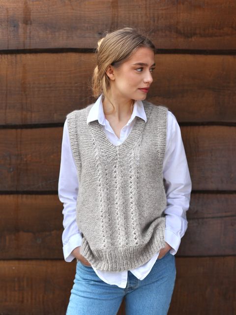 EAST Slipover pärlgrå