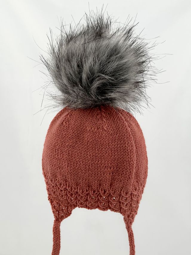 Pom-pon, Akryl, 9-11cm, Grå