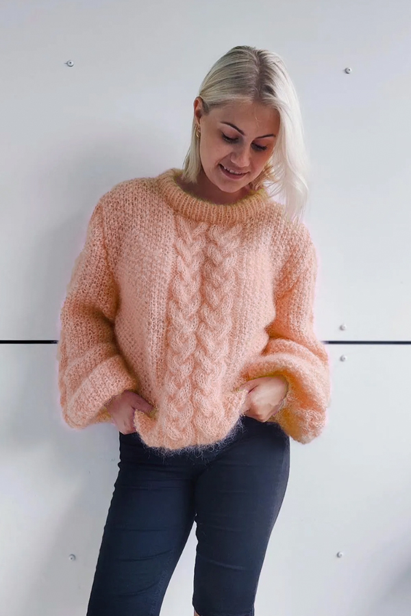 Poppy tröja laxrosa