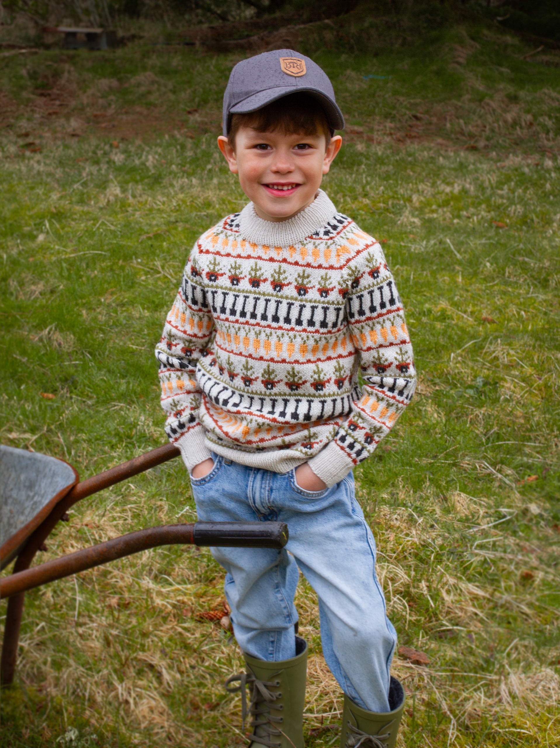 423K-07b RØTTER tröja mini