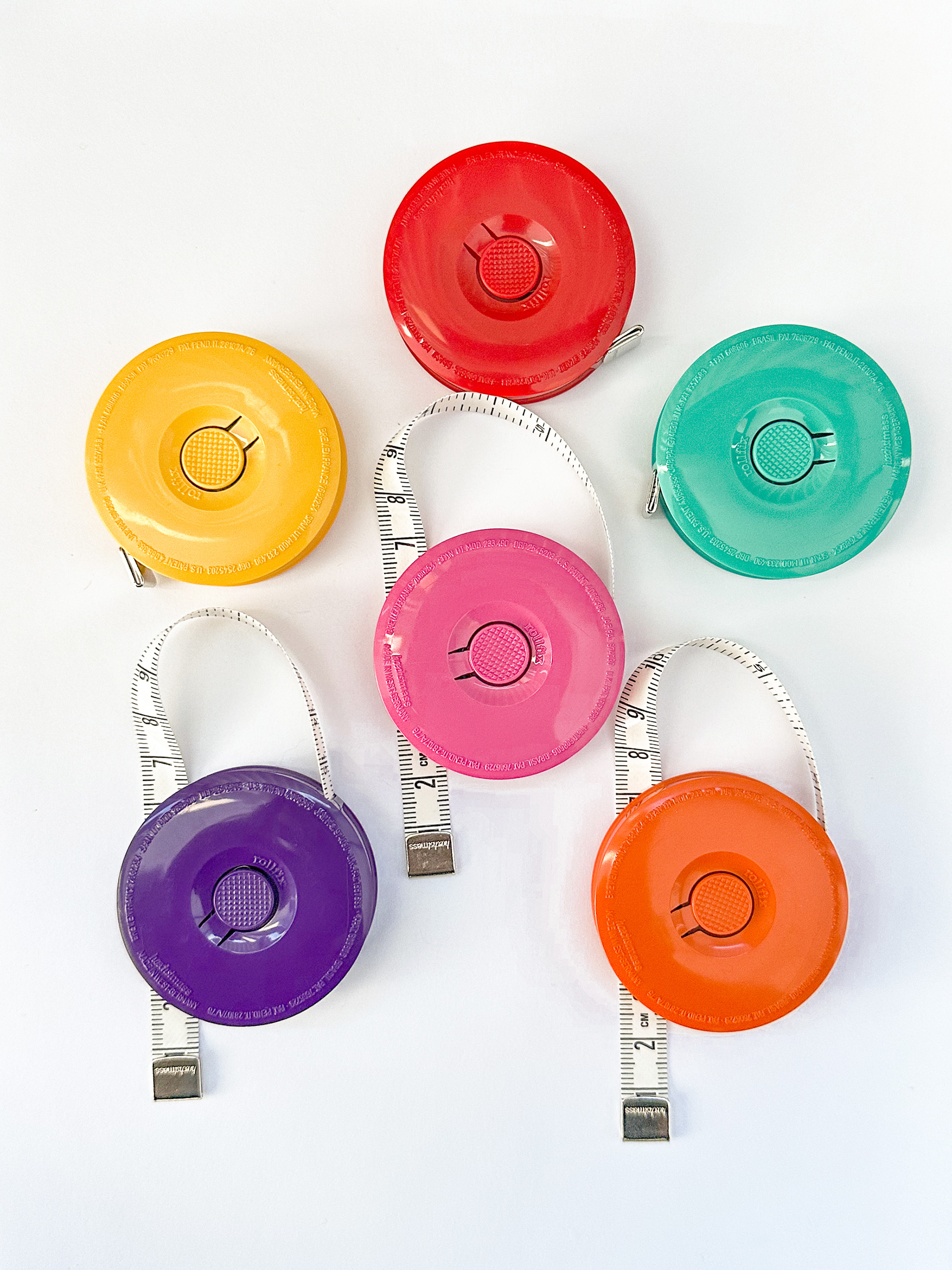 Rullemålebånd med farve