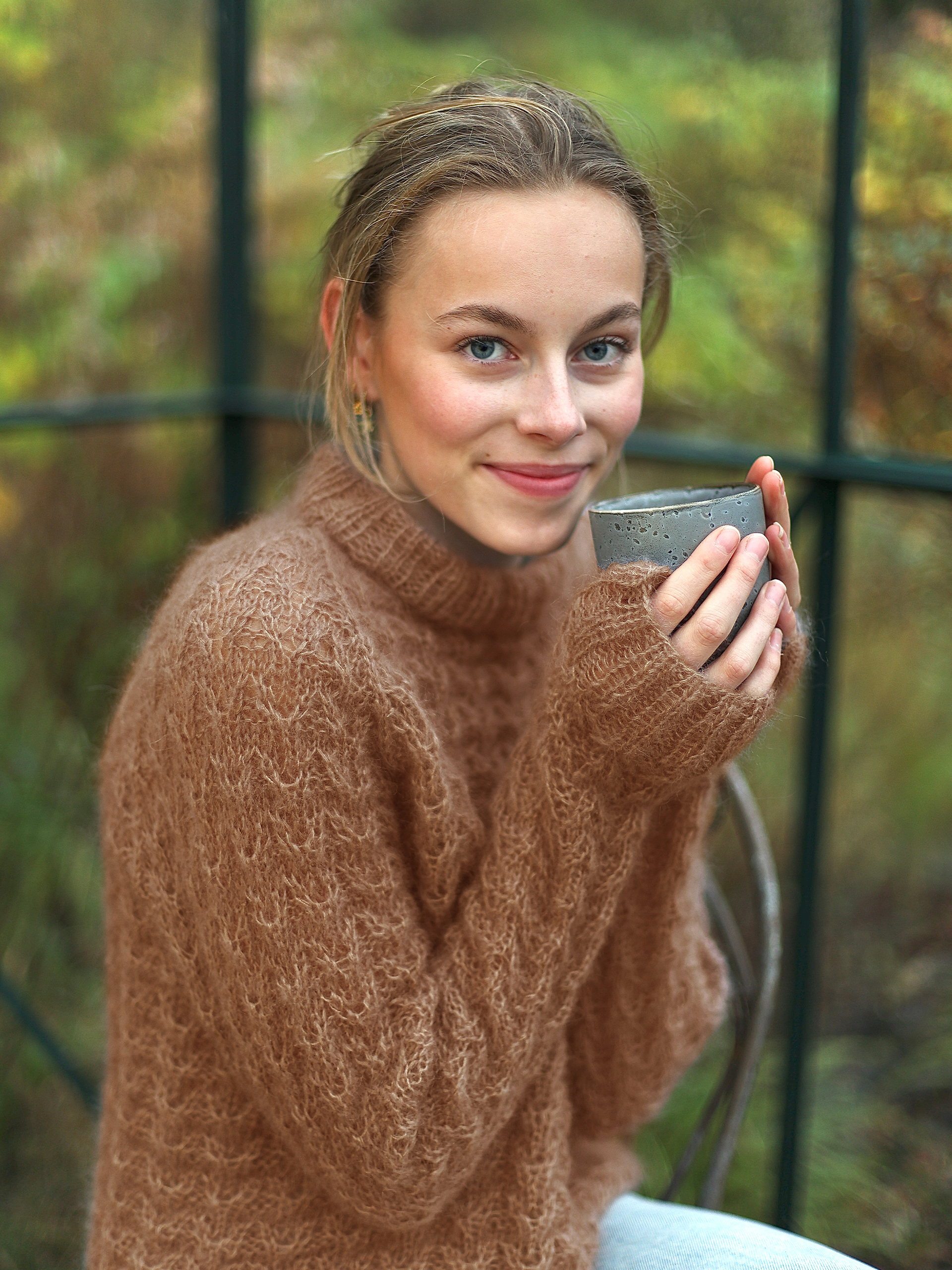 SINA tröja gyllenbrun