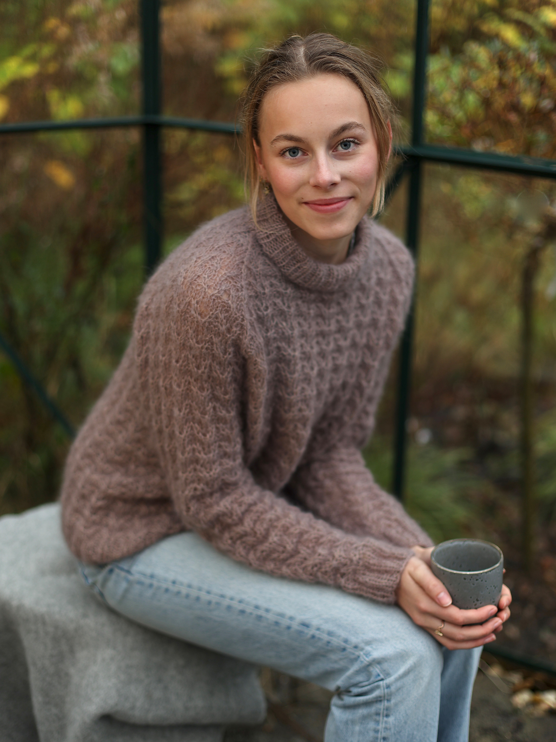 SINA tröja kald beige