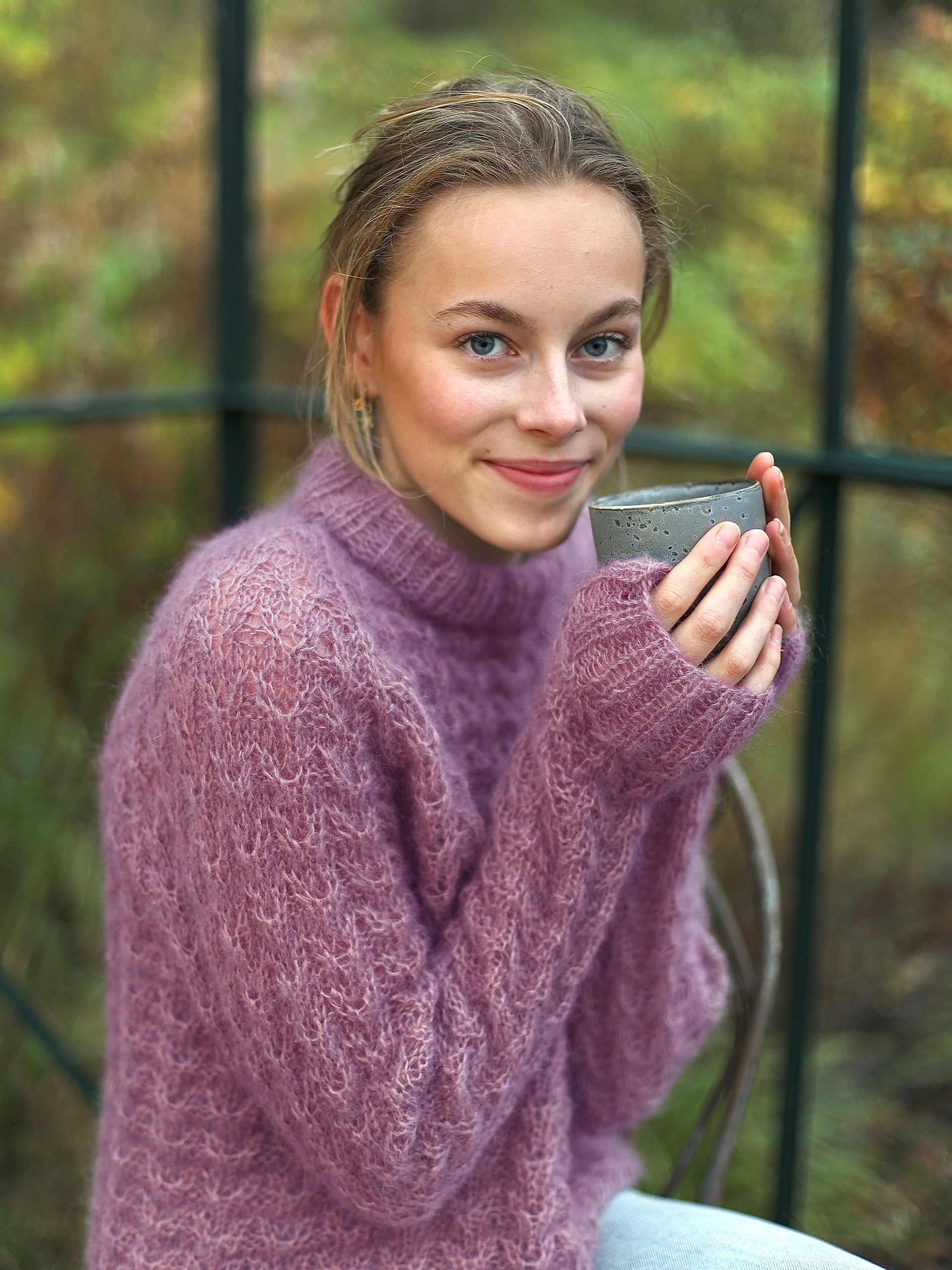 SINA tröja grålila