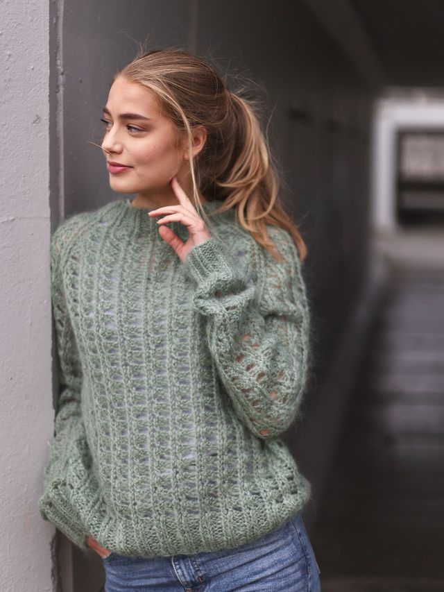 SO HALLY tröja jadegrön