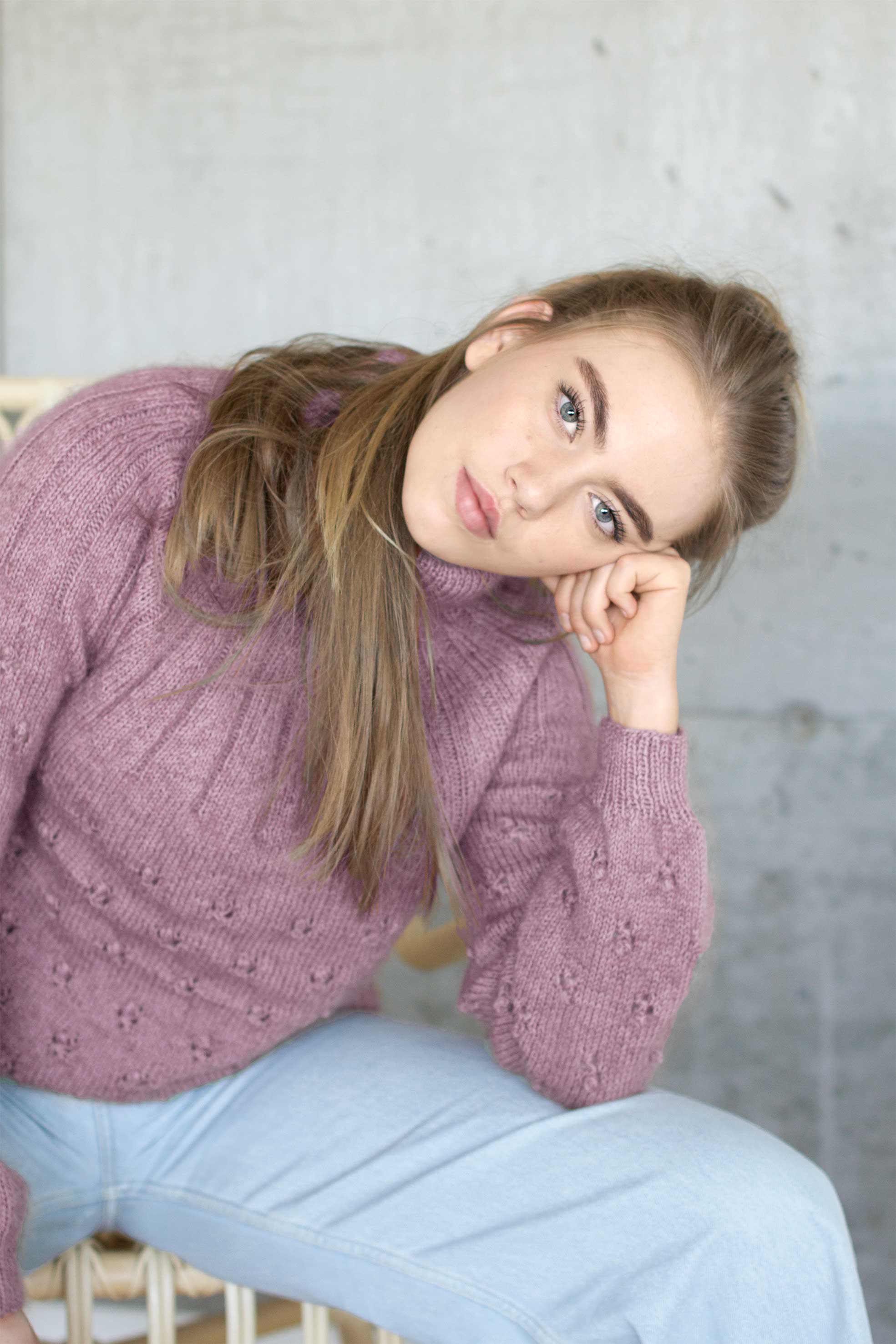 Spire tröja dammigt rosa