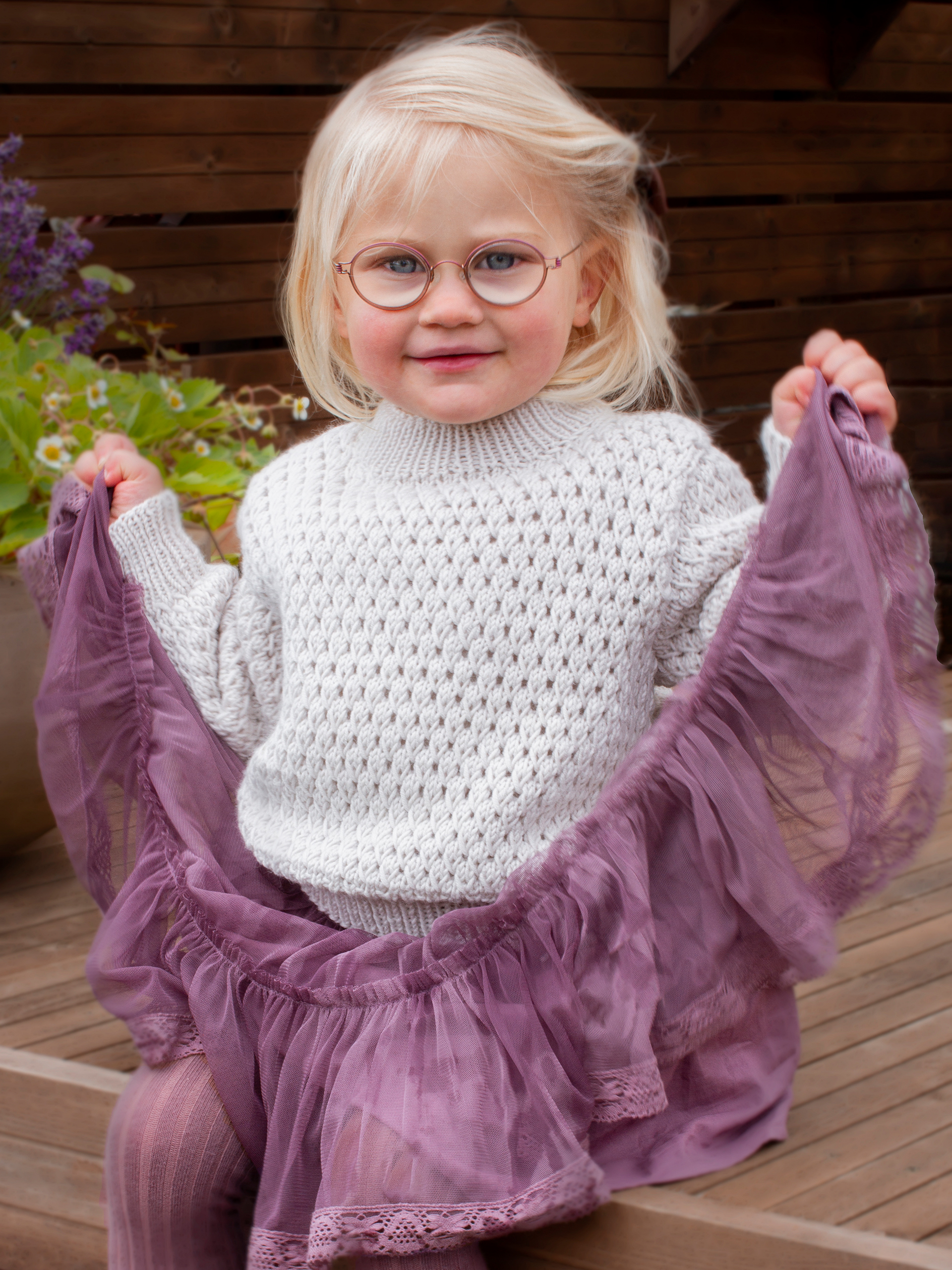 STAVA tröja ensfärgad kitt