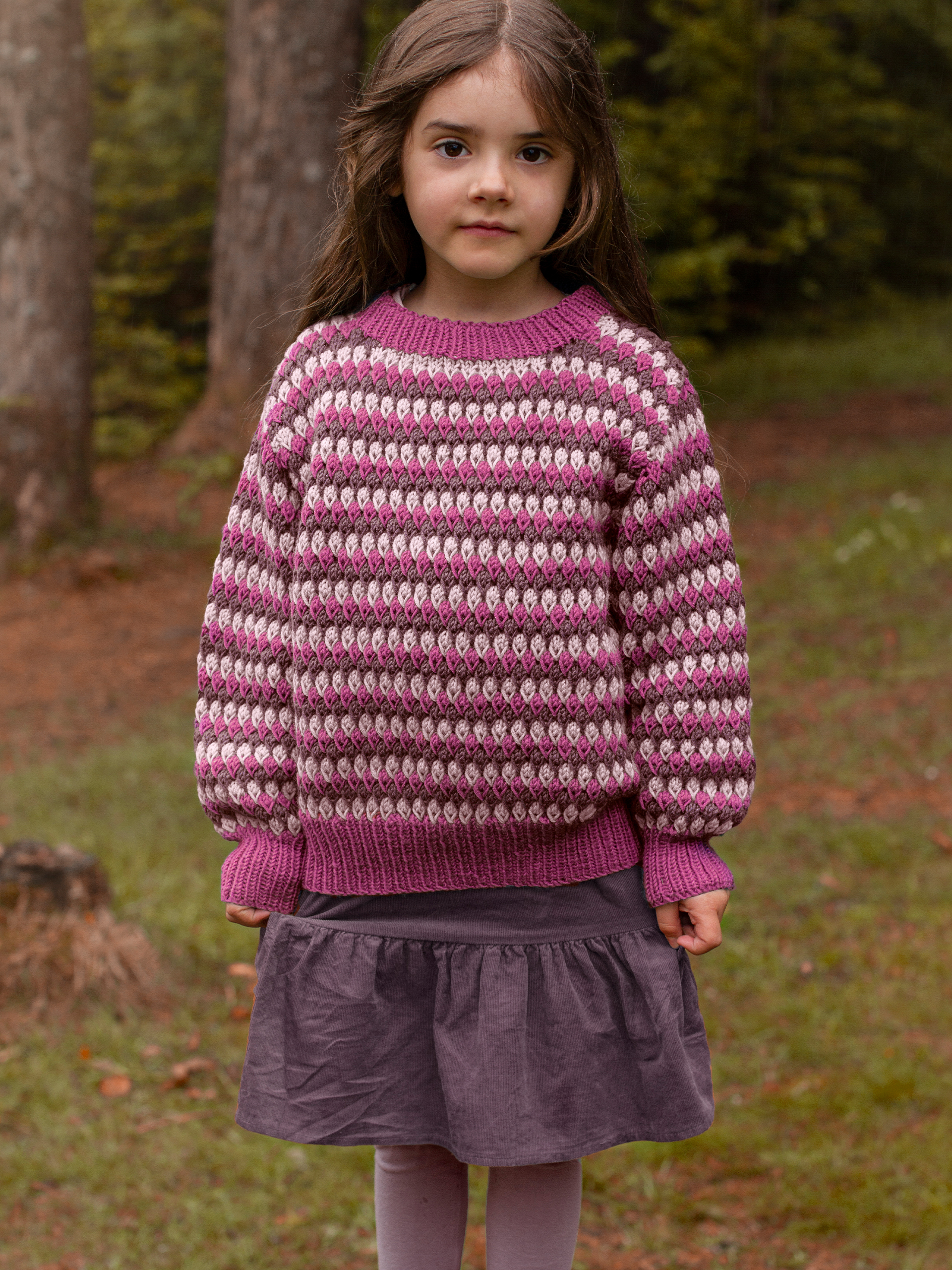 STAVA tröja ränder rosa