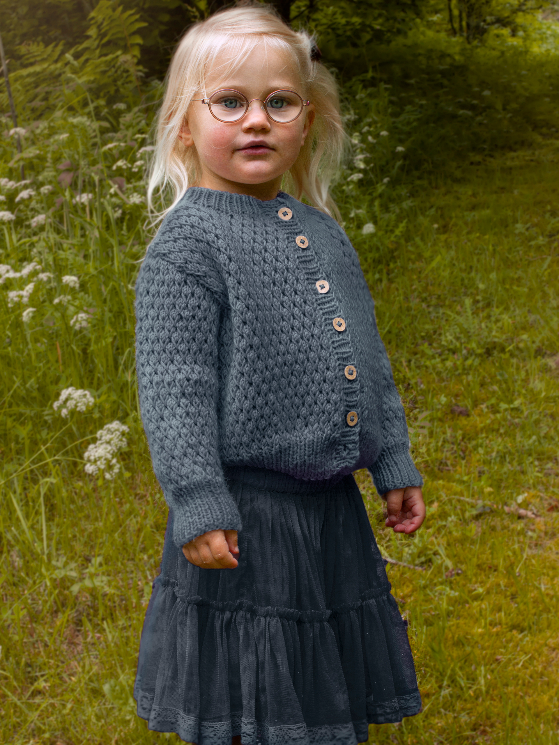 STAVA jacka ensfärgad denim