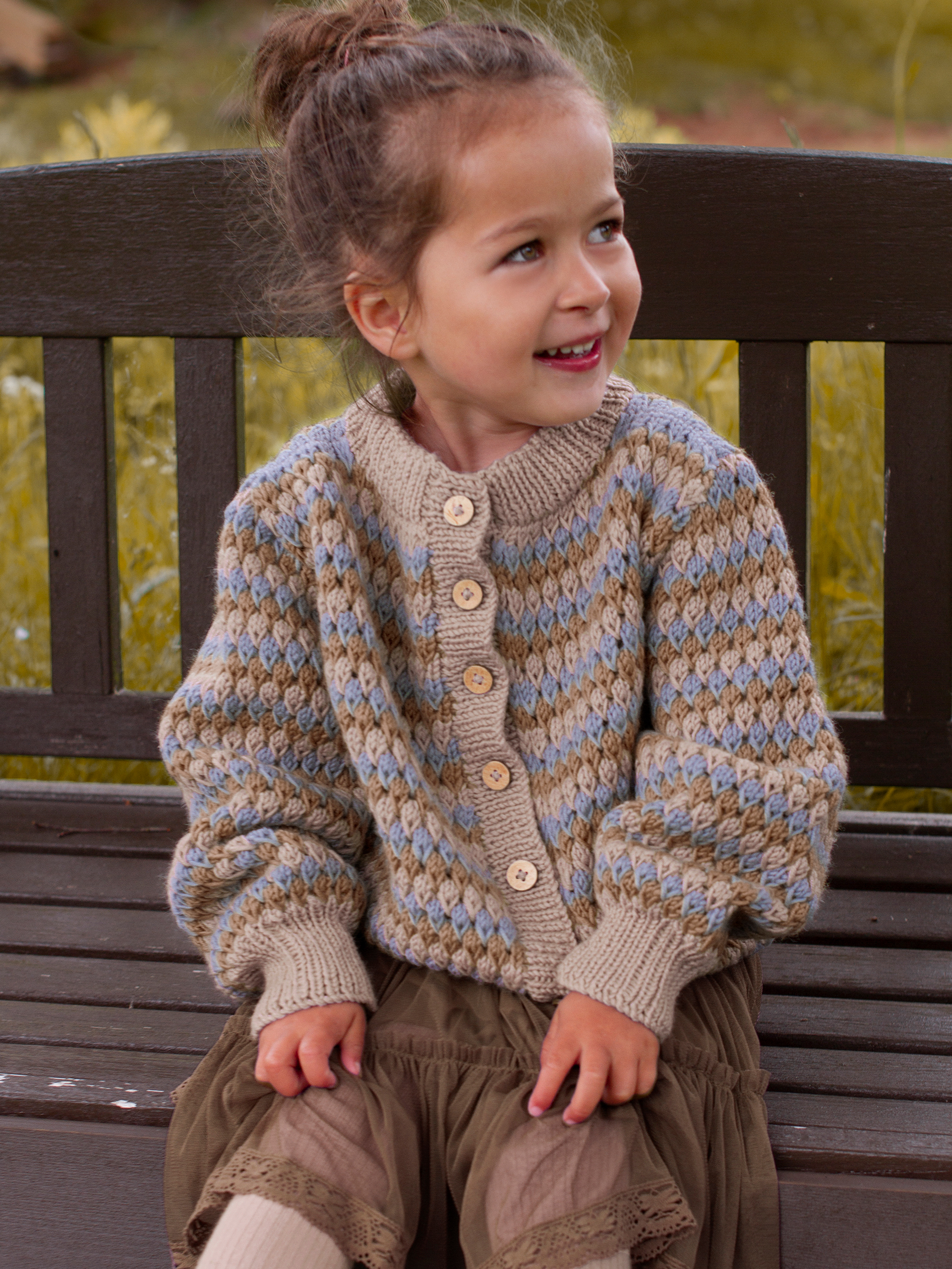 STAVA jacka ränder beige