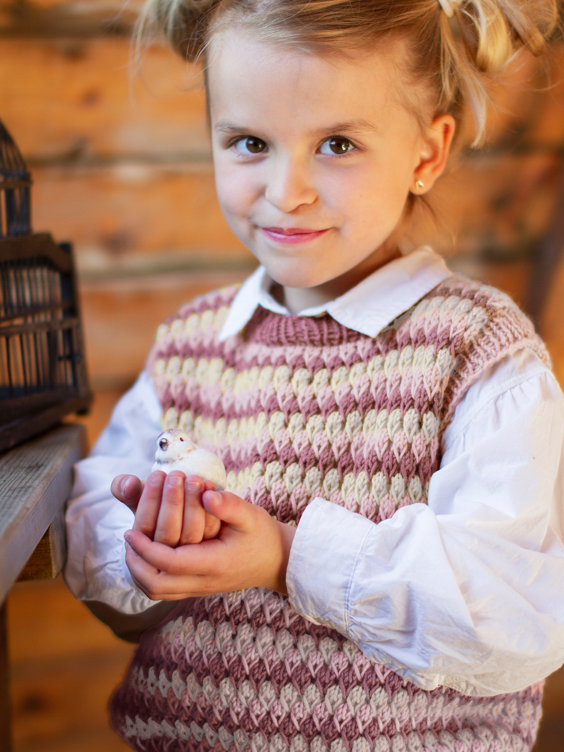 STAVA väst brunrosa