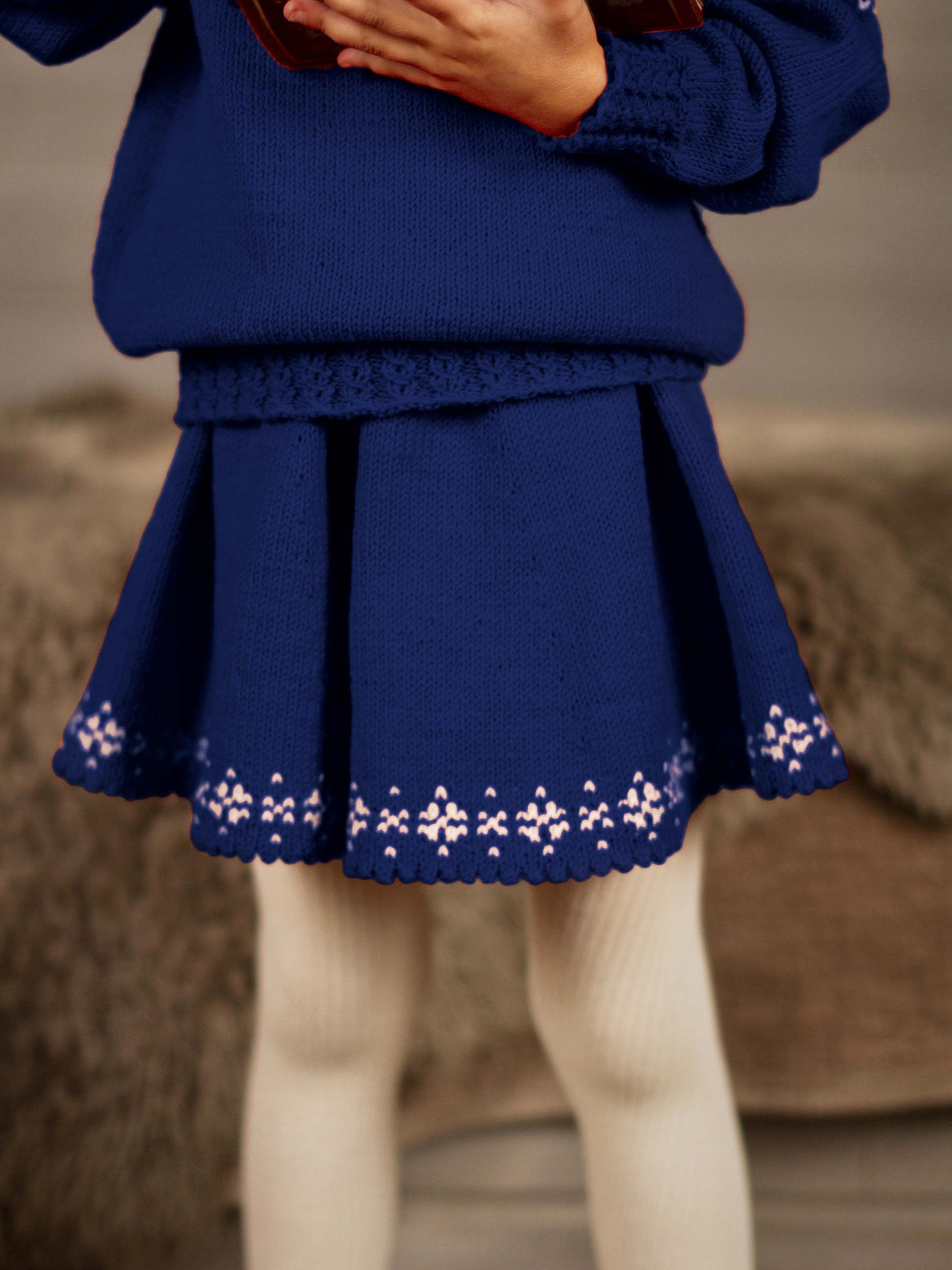 STJÄRNKJOL djupblå/kitt