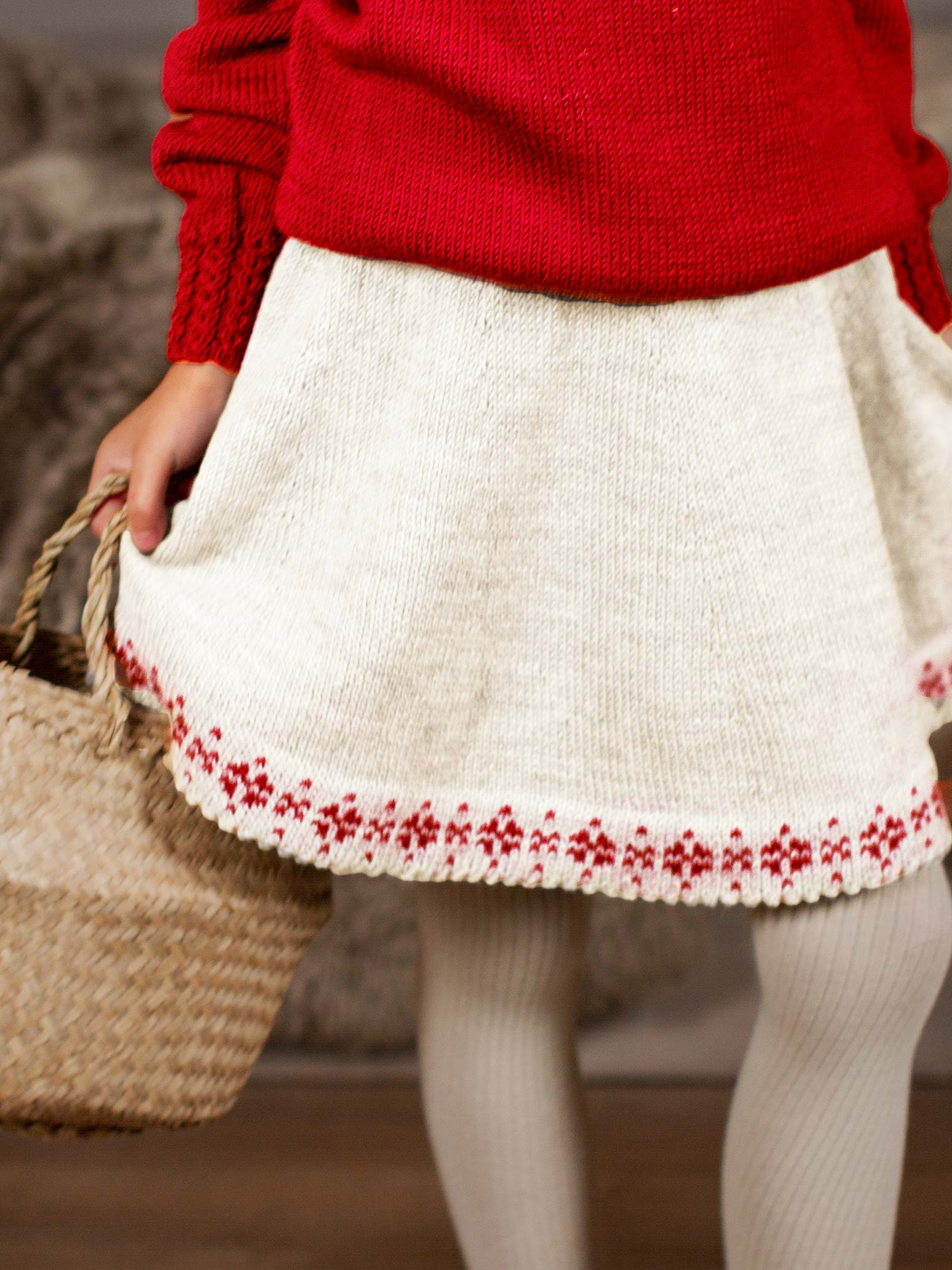 STJÄRNKJOL kitt/röd