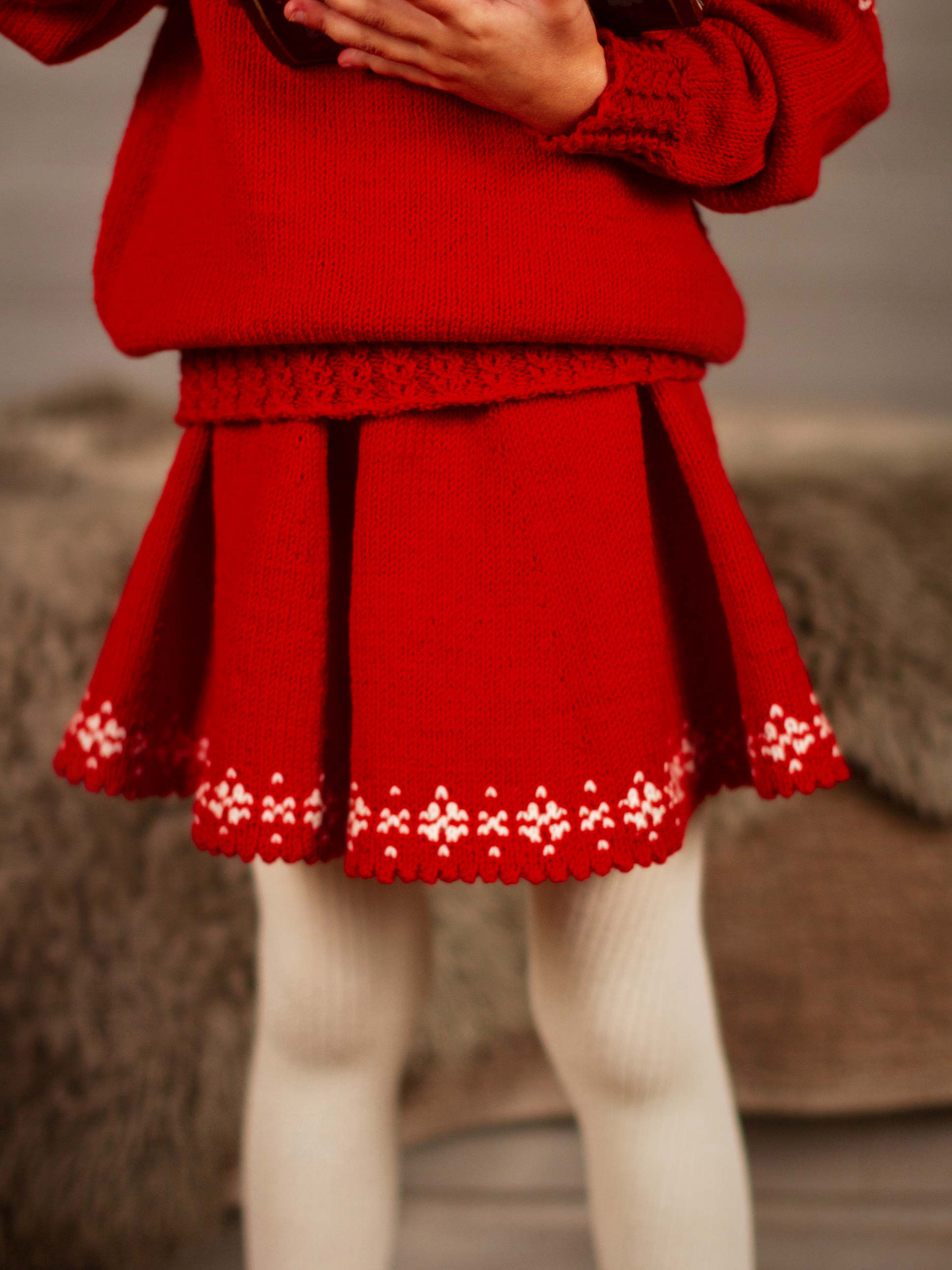 STJÄRNKJOL röd/kitt