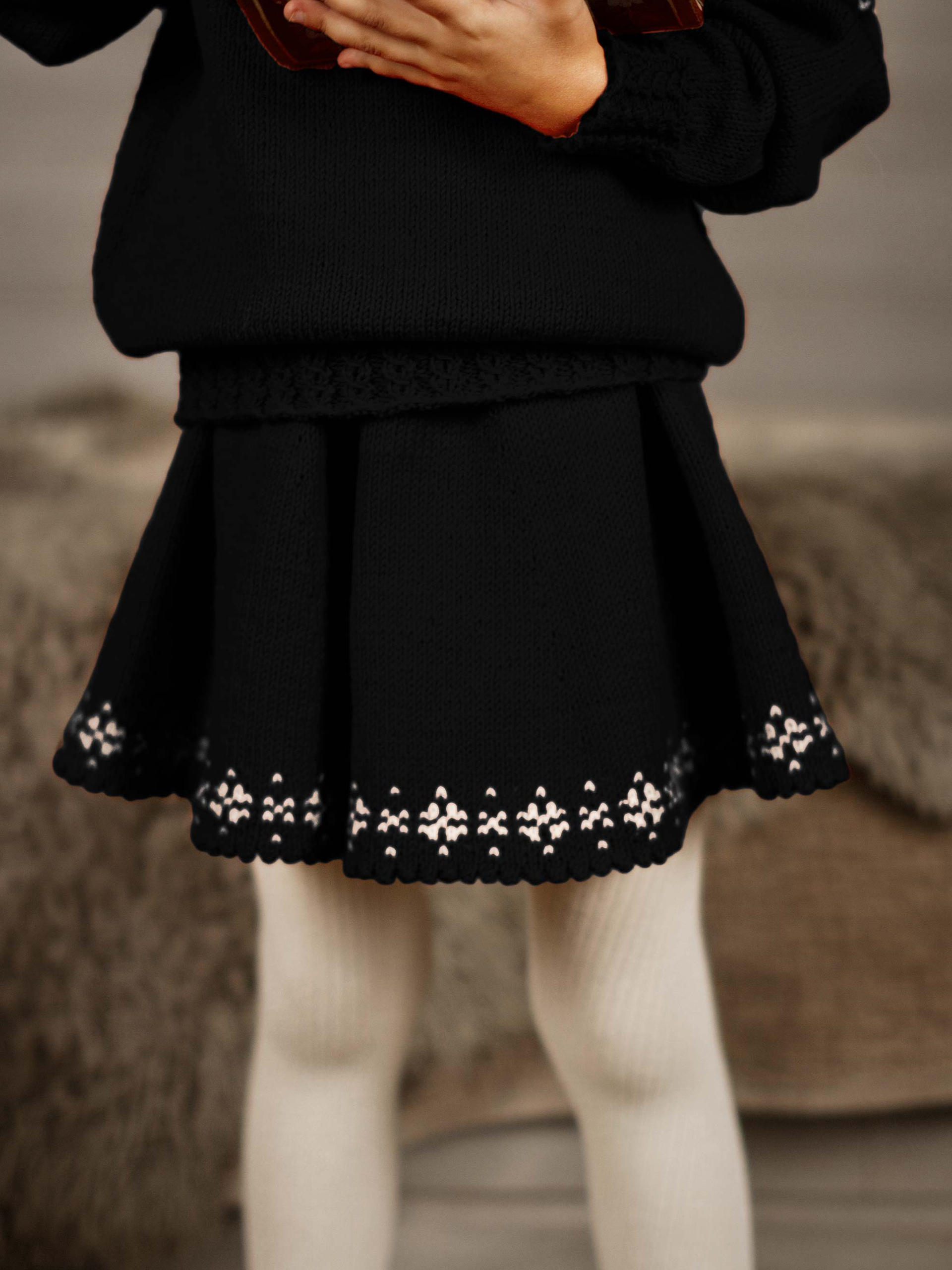 STJÄRNKJOL svart/kitt