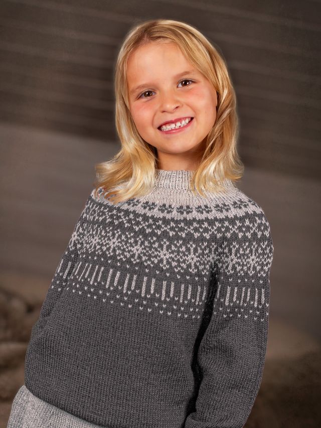 STJÄRNFALL tröja barn koksgrå