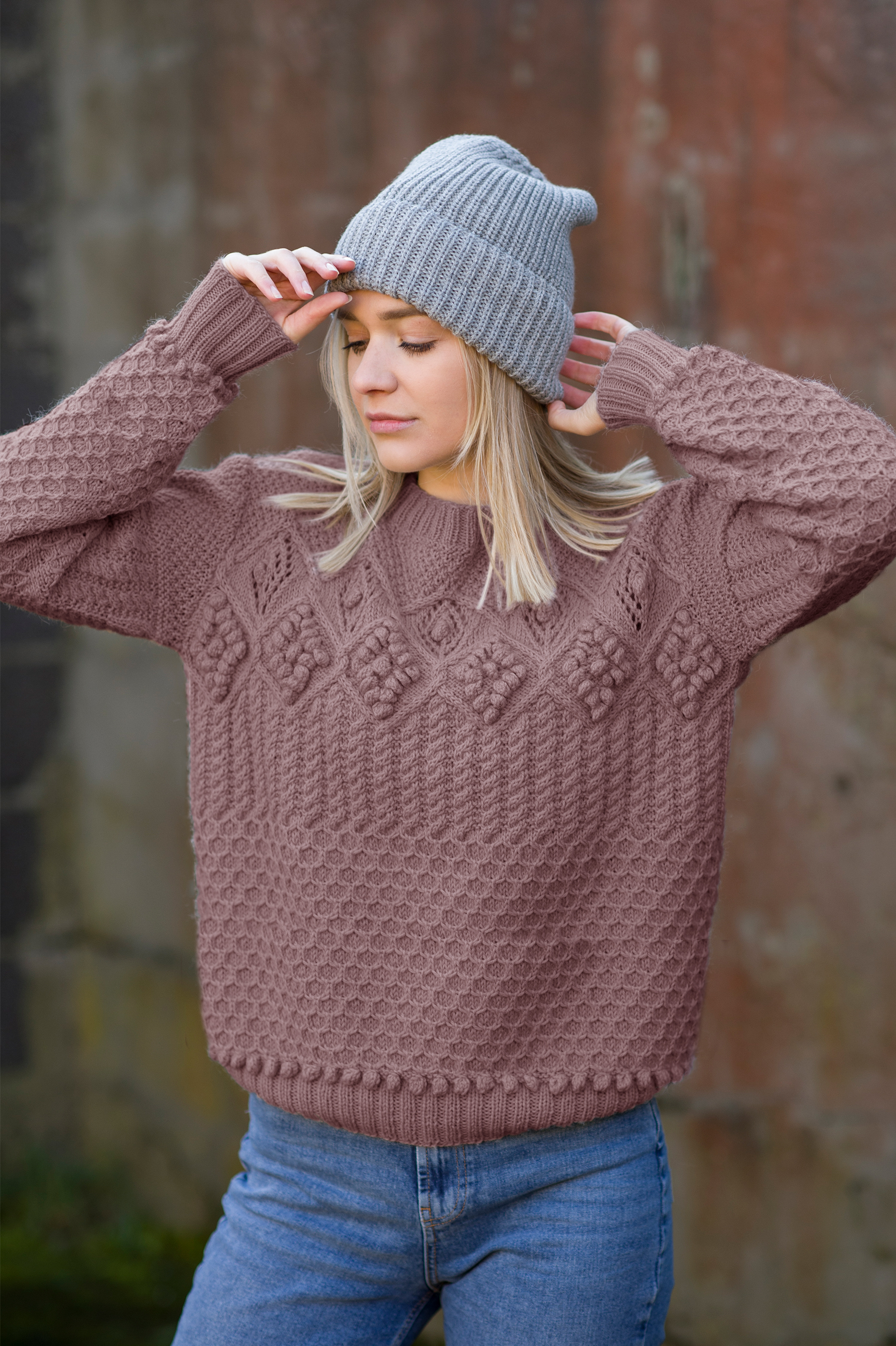 SUZANNE tröja dov grålila