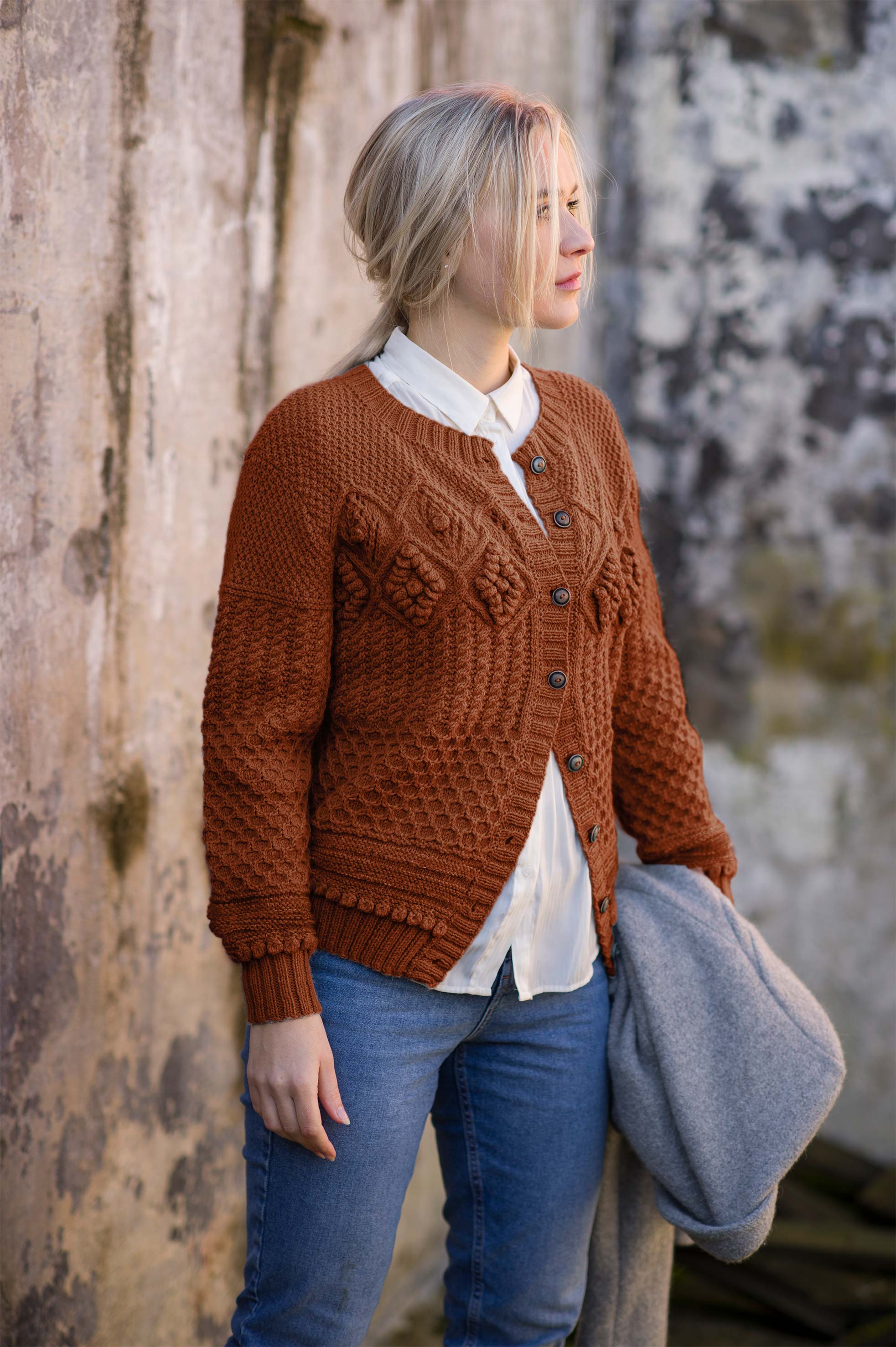 SUZANNE kofta rostbrun