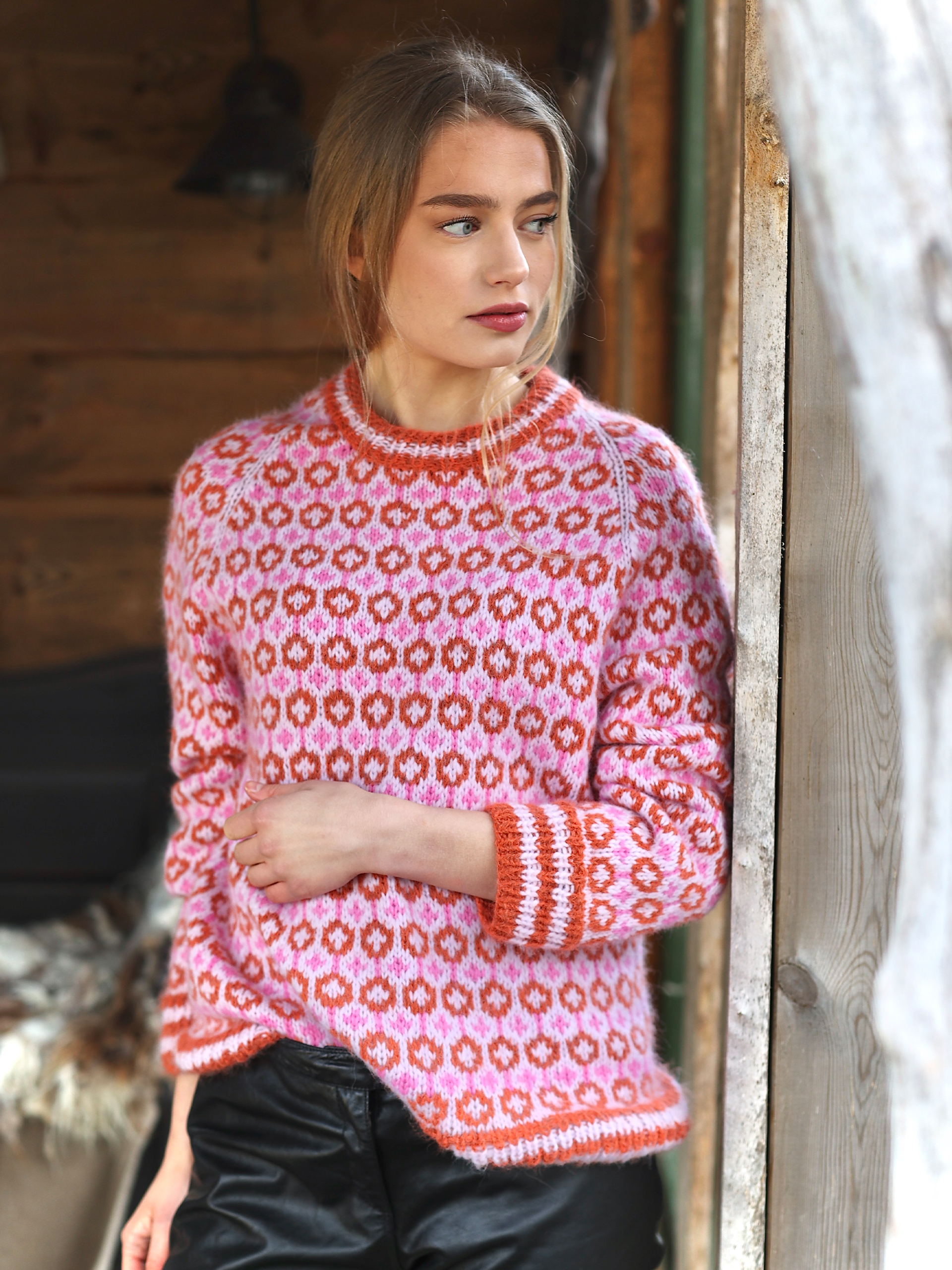 Svalastog kos rosa orange