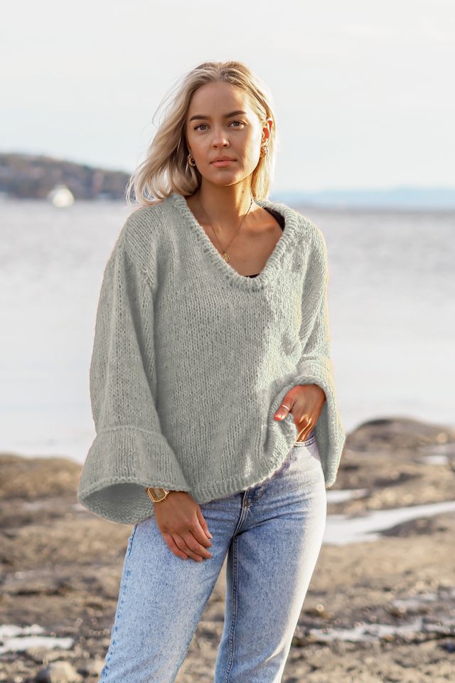 Tagetes tröja  dus grågrön