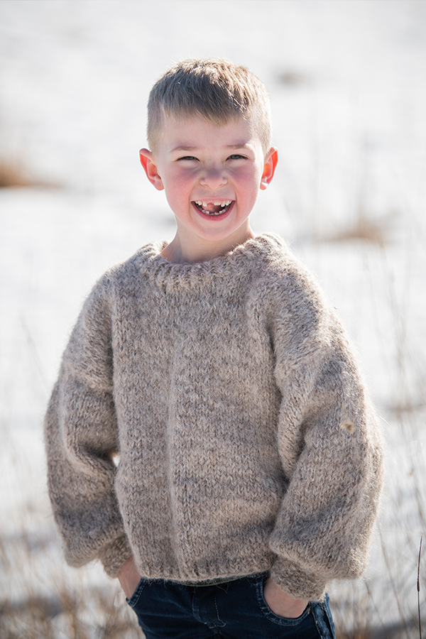 THE BASIC barntröja beige