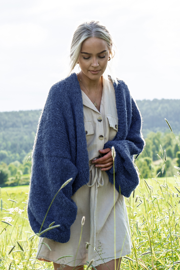 THE BASIC cardigan denim