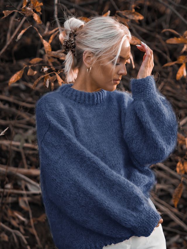 THE BASIC tröja denim