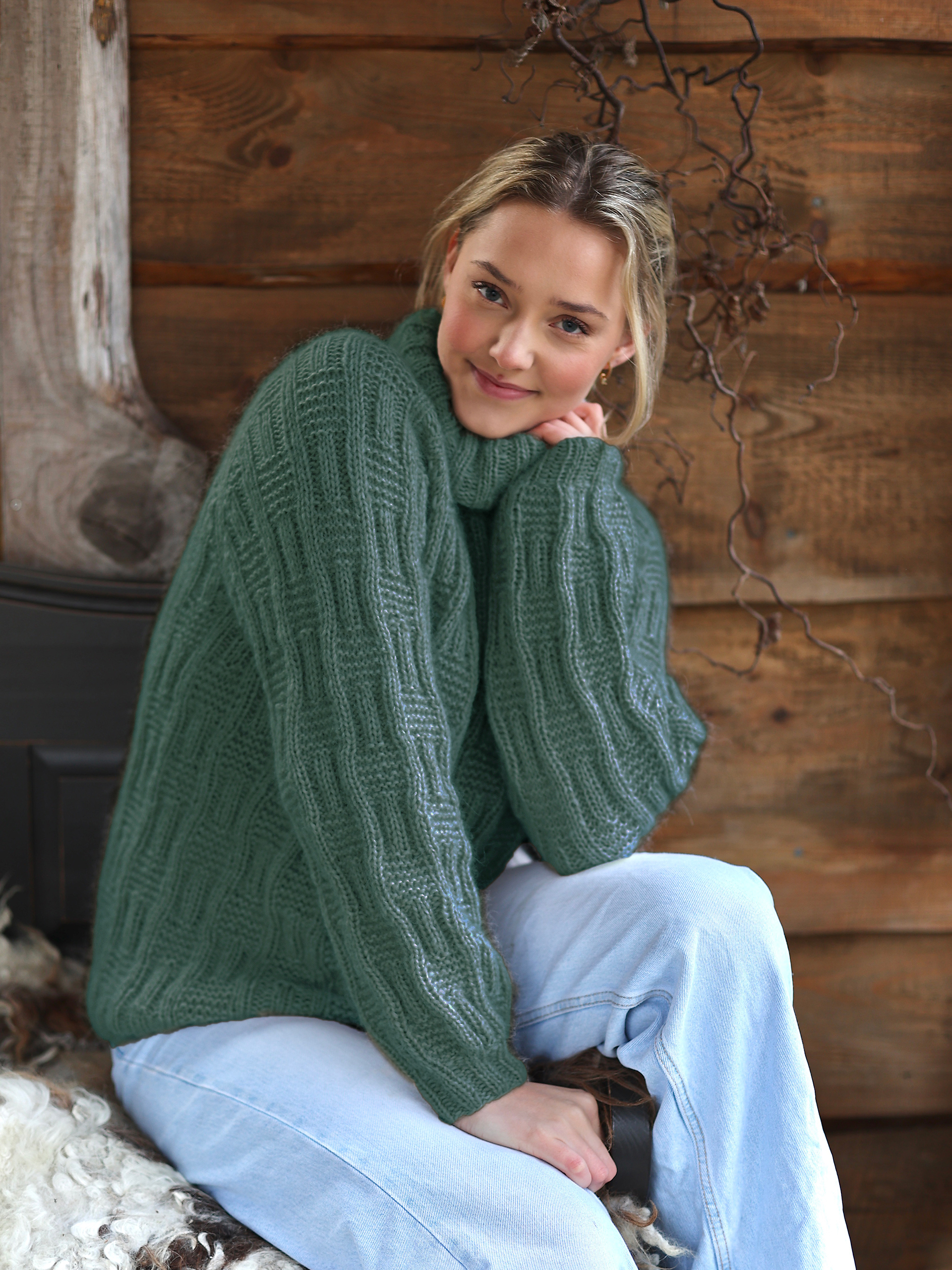 VAGA tröja jadegrön