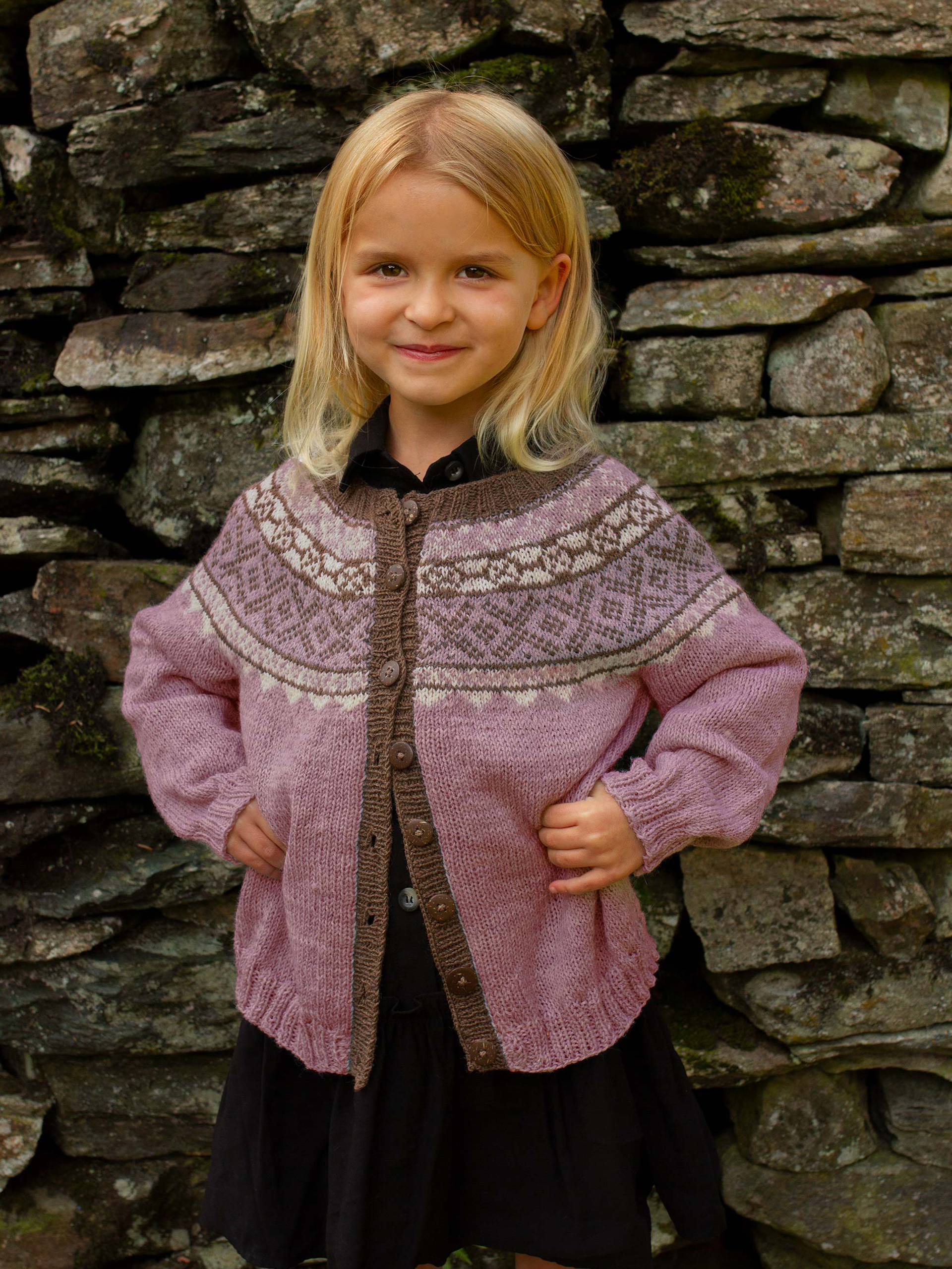 Vigga cardigan gammalrosa