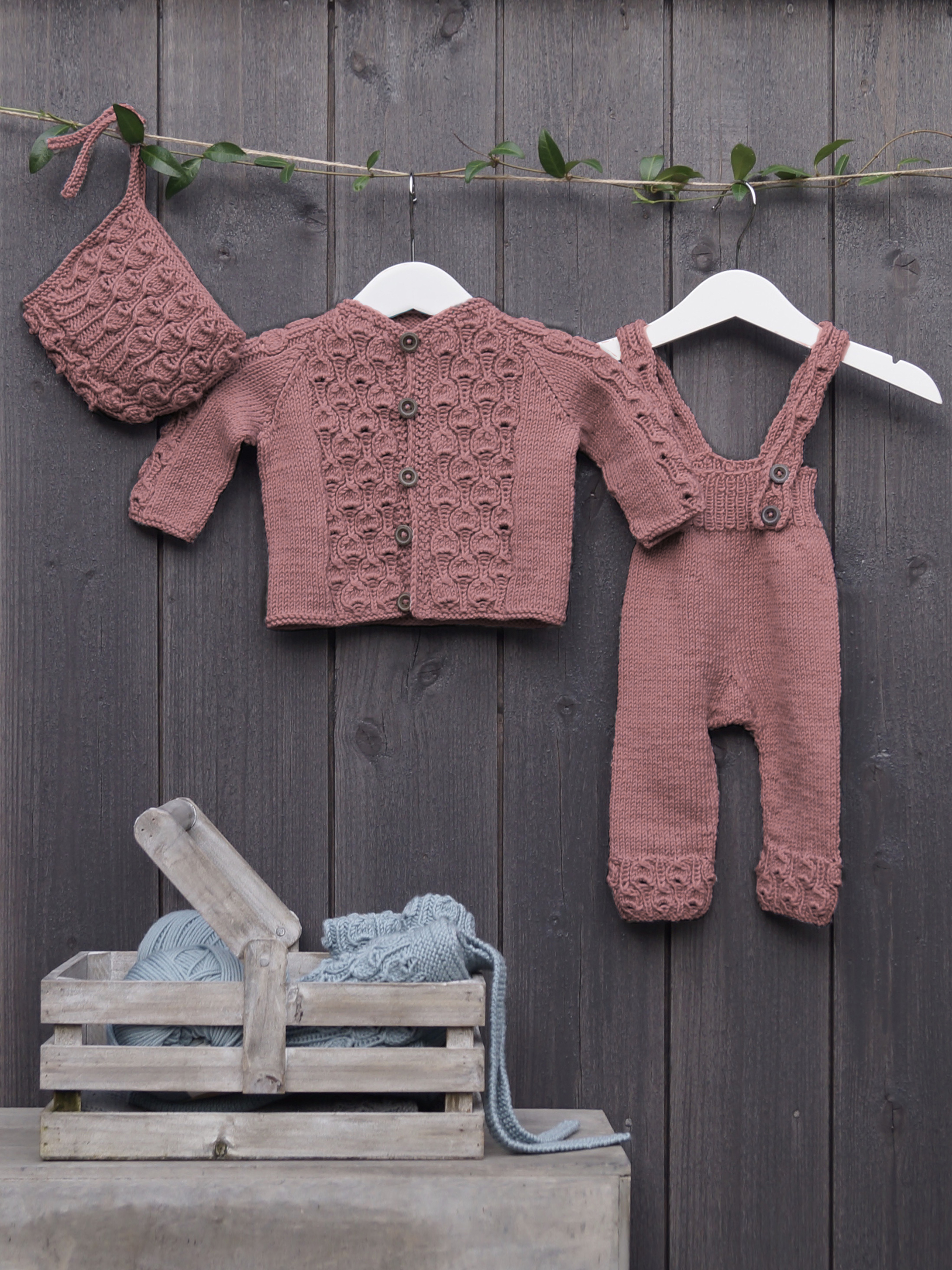 Vugge byxset brunrosa