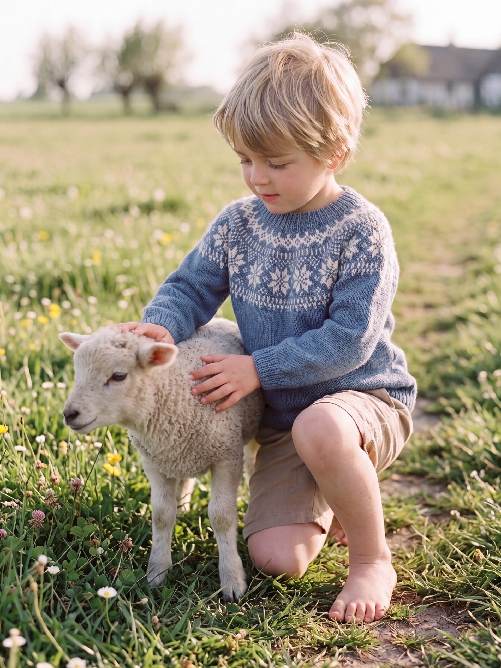 621MS-03 Chunky selbu tröja mini